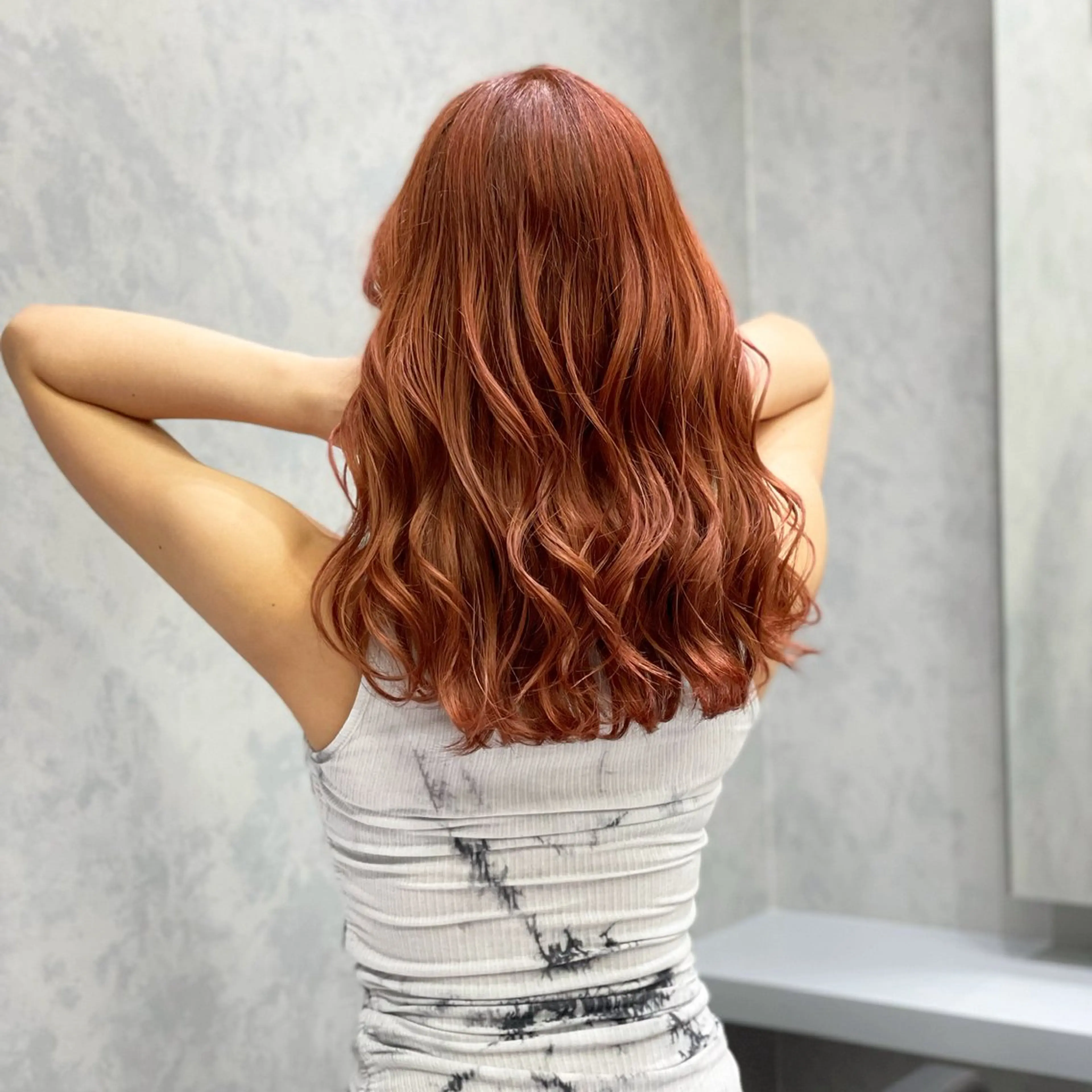 ミディアム カラー 🔗透明感カラー🔗 エクステ✂️はるちかのヘアスタイル