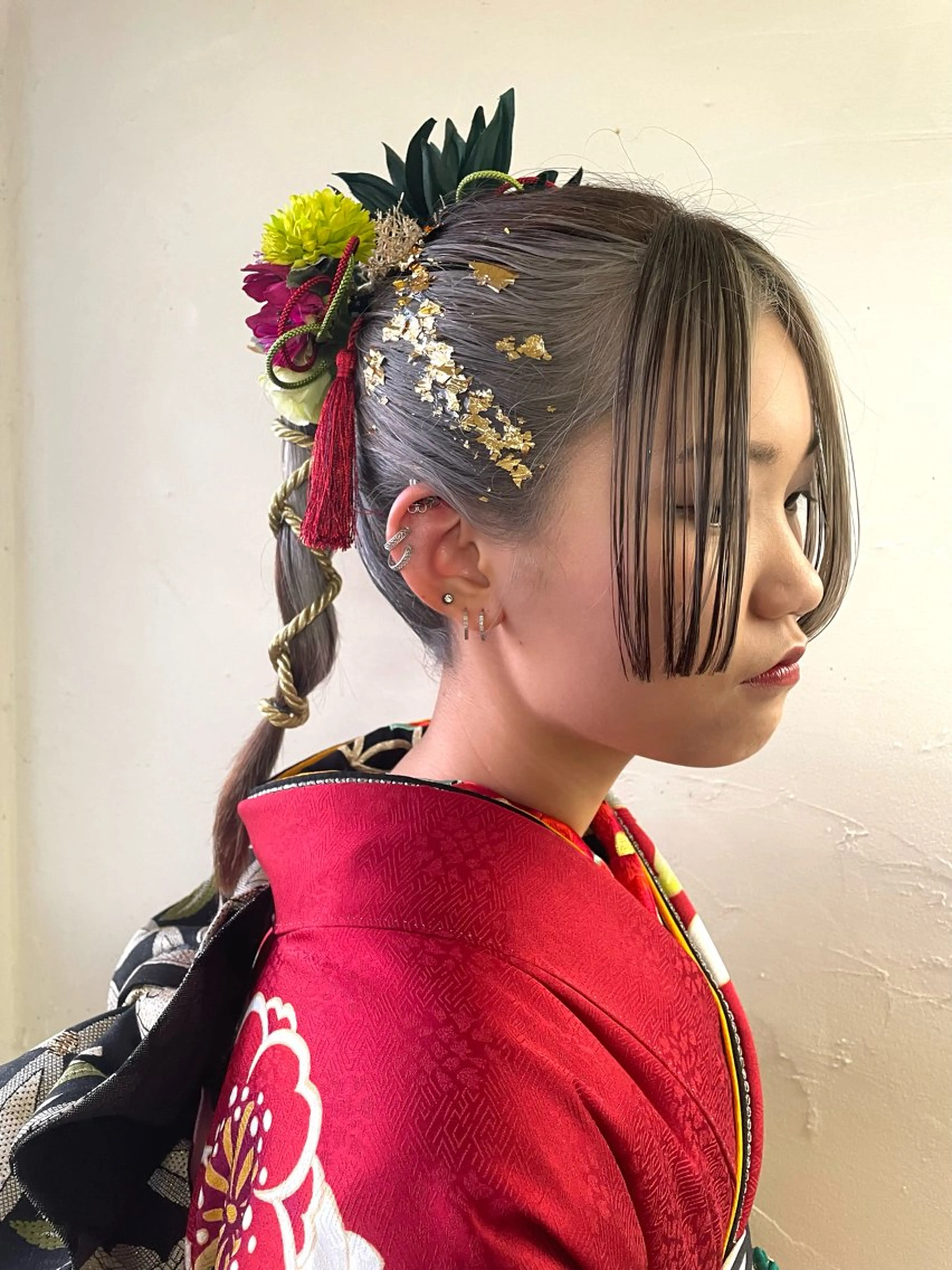 ヘアアレンジ ルプラボウ/日野 /ショート/レイヤーのヘアスタイル