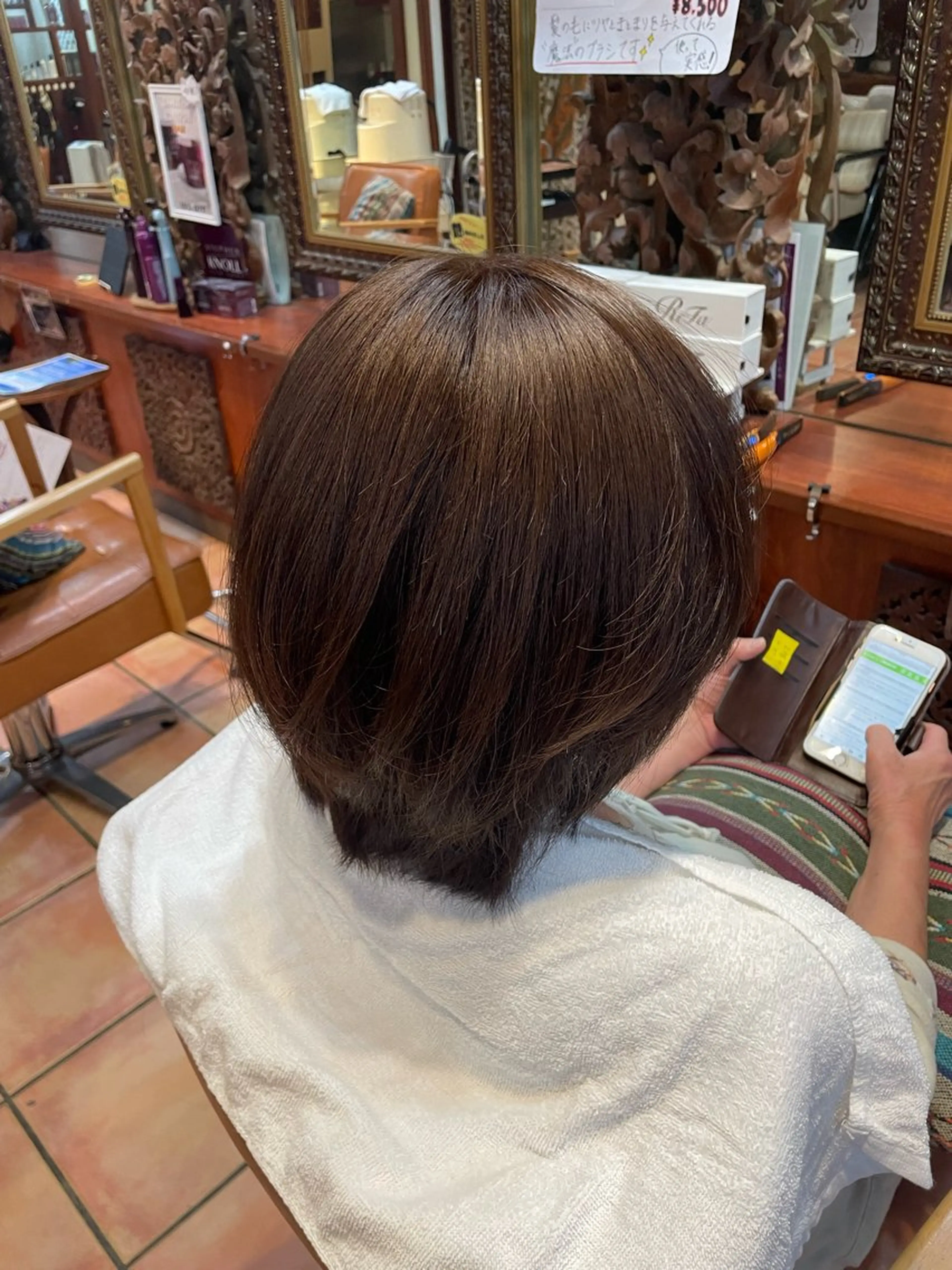 ショート カラー ブラウンカラー 白鳥 悠斗のヘアスタイル