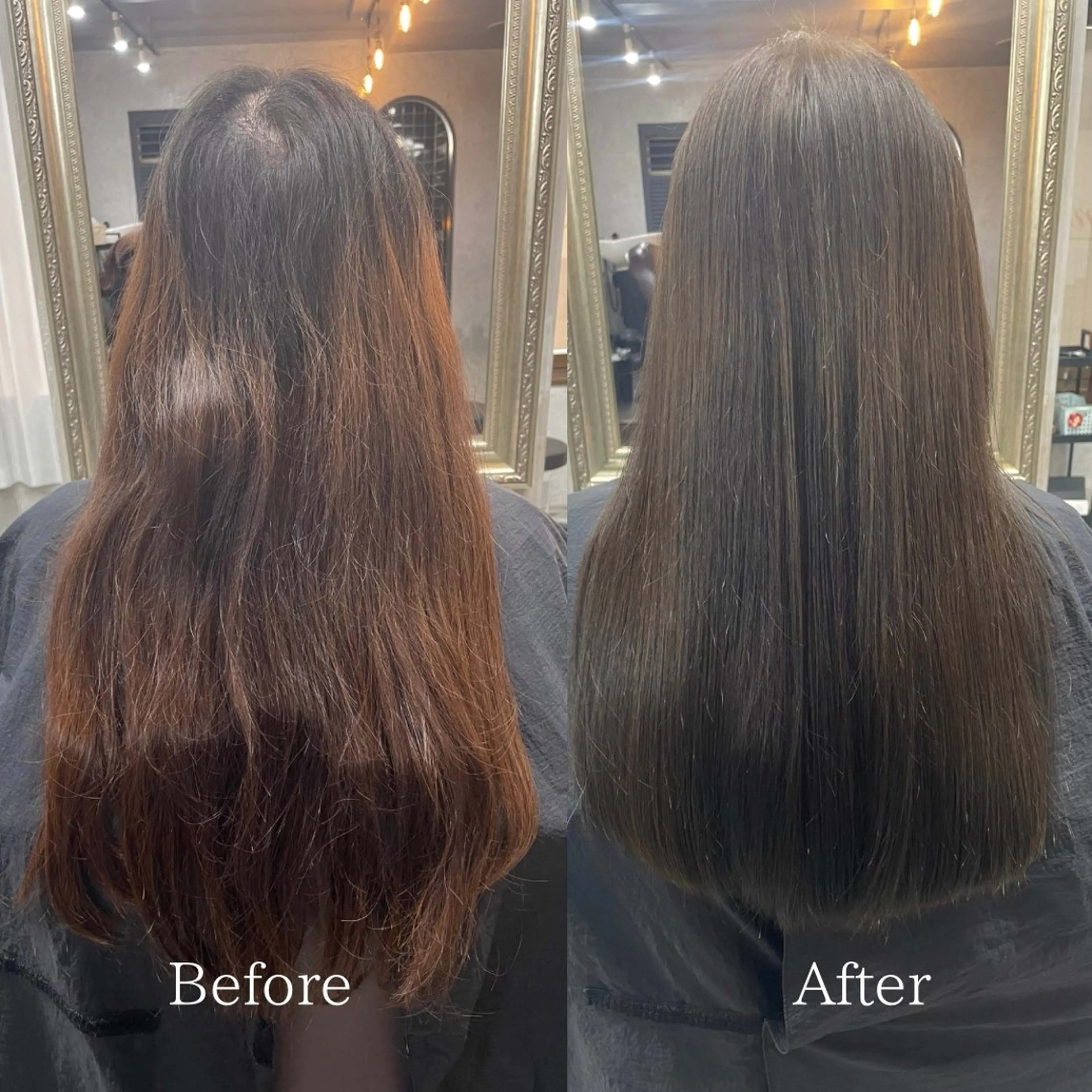 ロング 髪質改善 カット ヘアカラー 縮毛矯正 トリートメント 艶髪/透明感カラー 山﨑俊輔のヘアスタイル