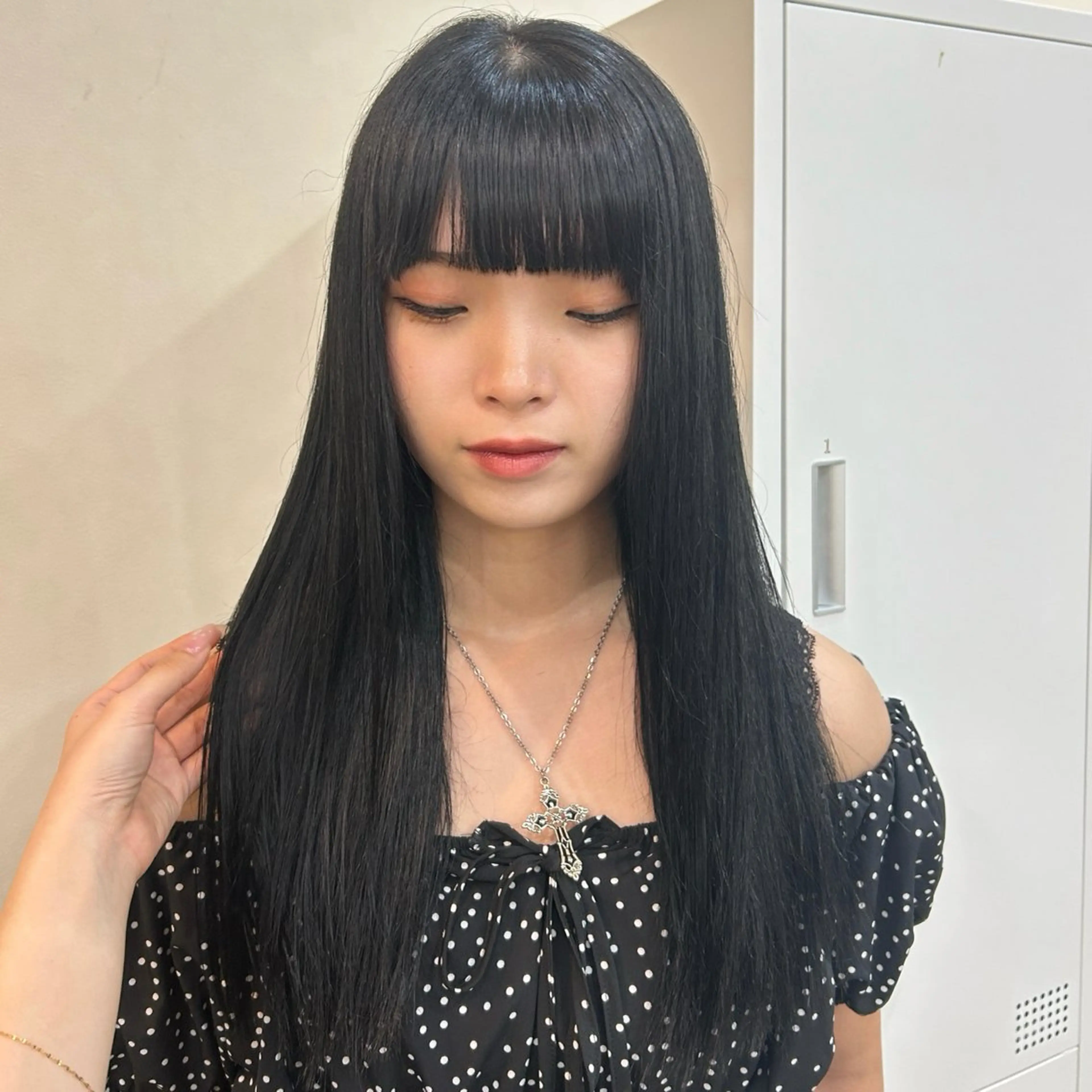 ロング ヘアカラー トリートメント MIDORI🎀 透明感/ベージュのヘアスタイル
