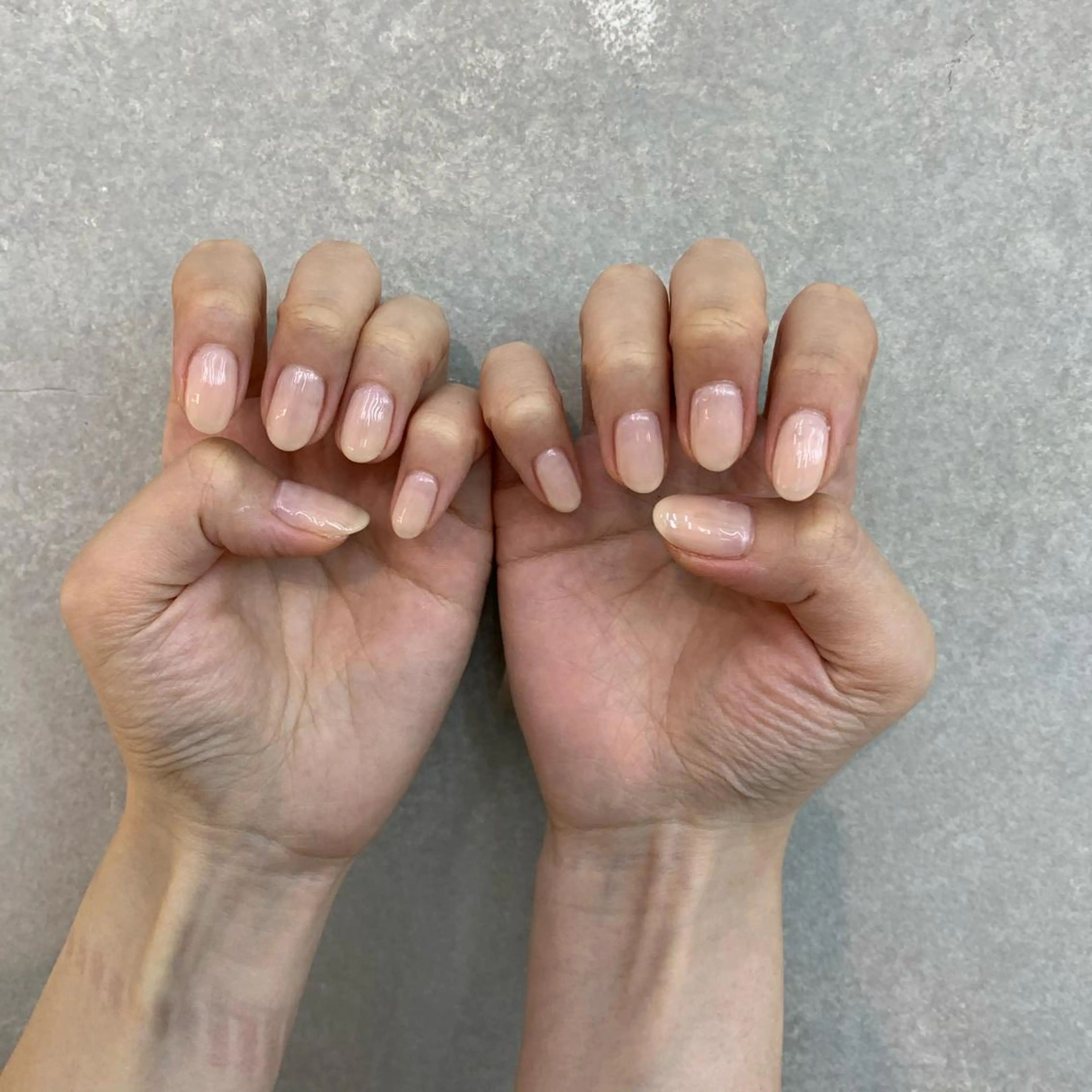 ネイル アートネイル オフィスネイル ピンク ピンクベージュ ハンドネイル Kureha/ネイル トレンドヘアのマツエク・マツパデザイン