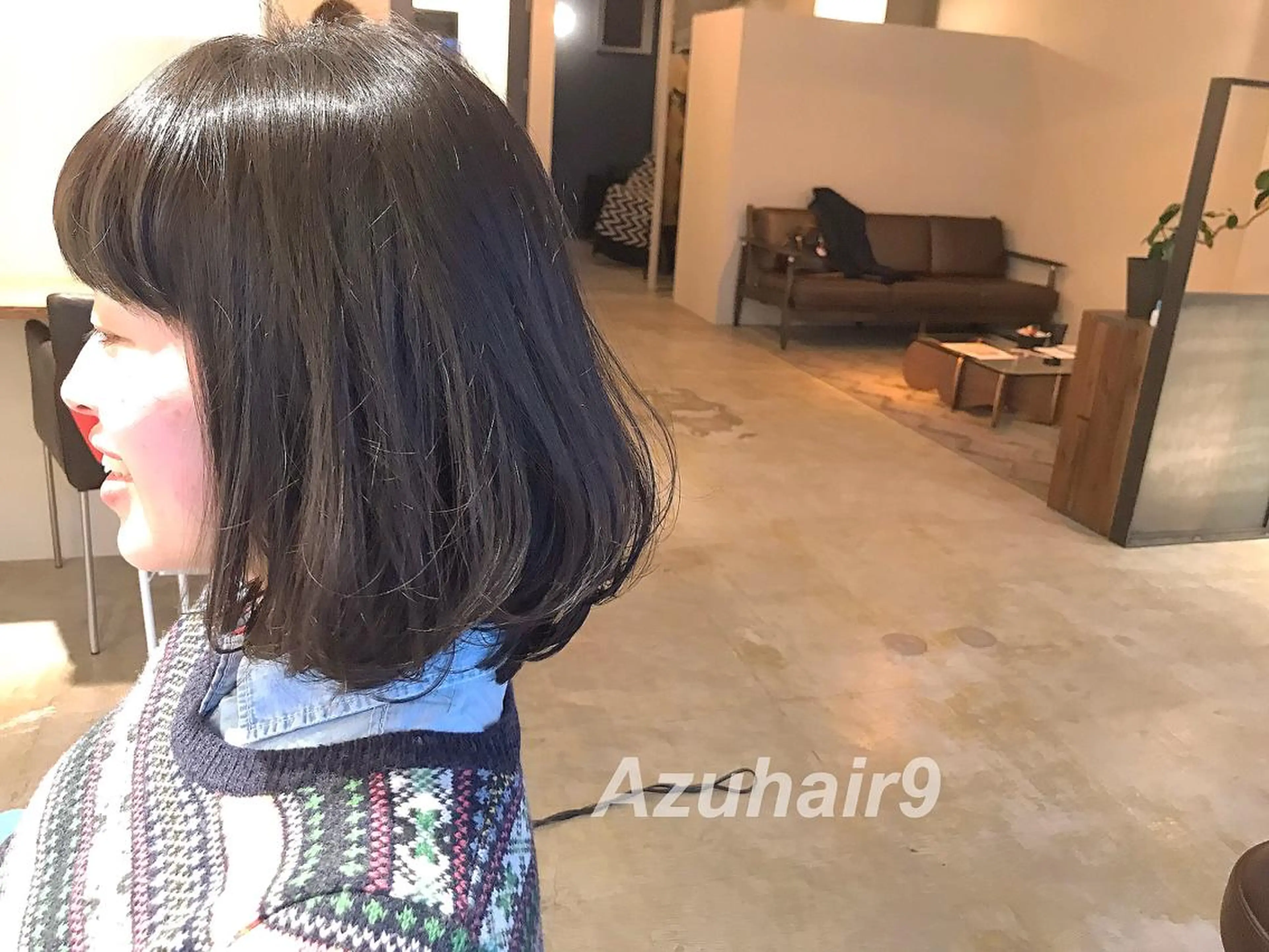 ミディアム ボブ RHAIRSALON 西山梓のヘアスタイル