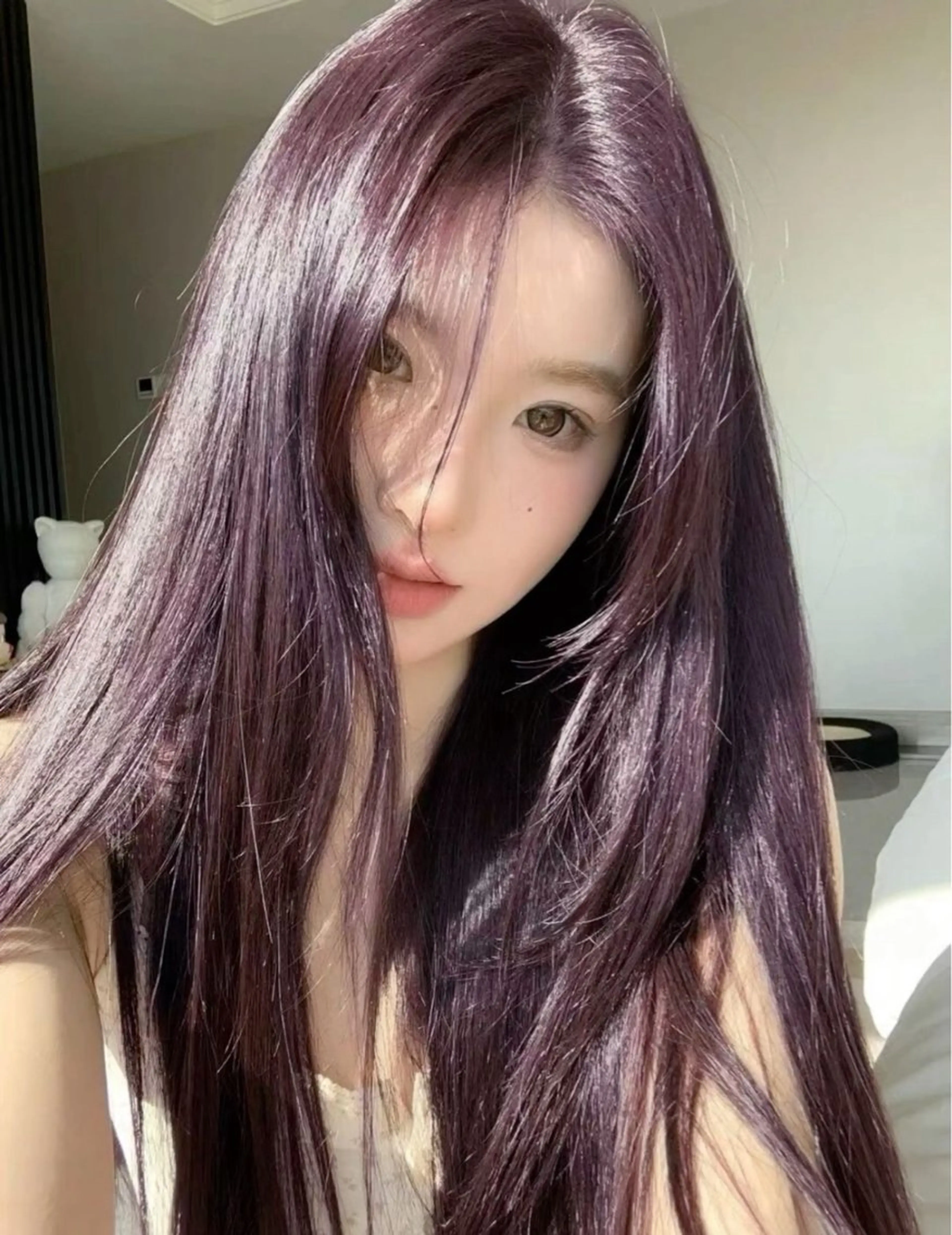 ロング ヘアカラー トリートメント ナナ♡レイヤーカット ♡似合わせカラーのヘアスタイル