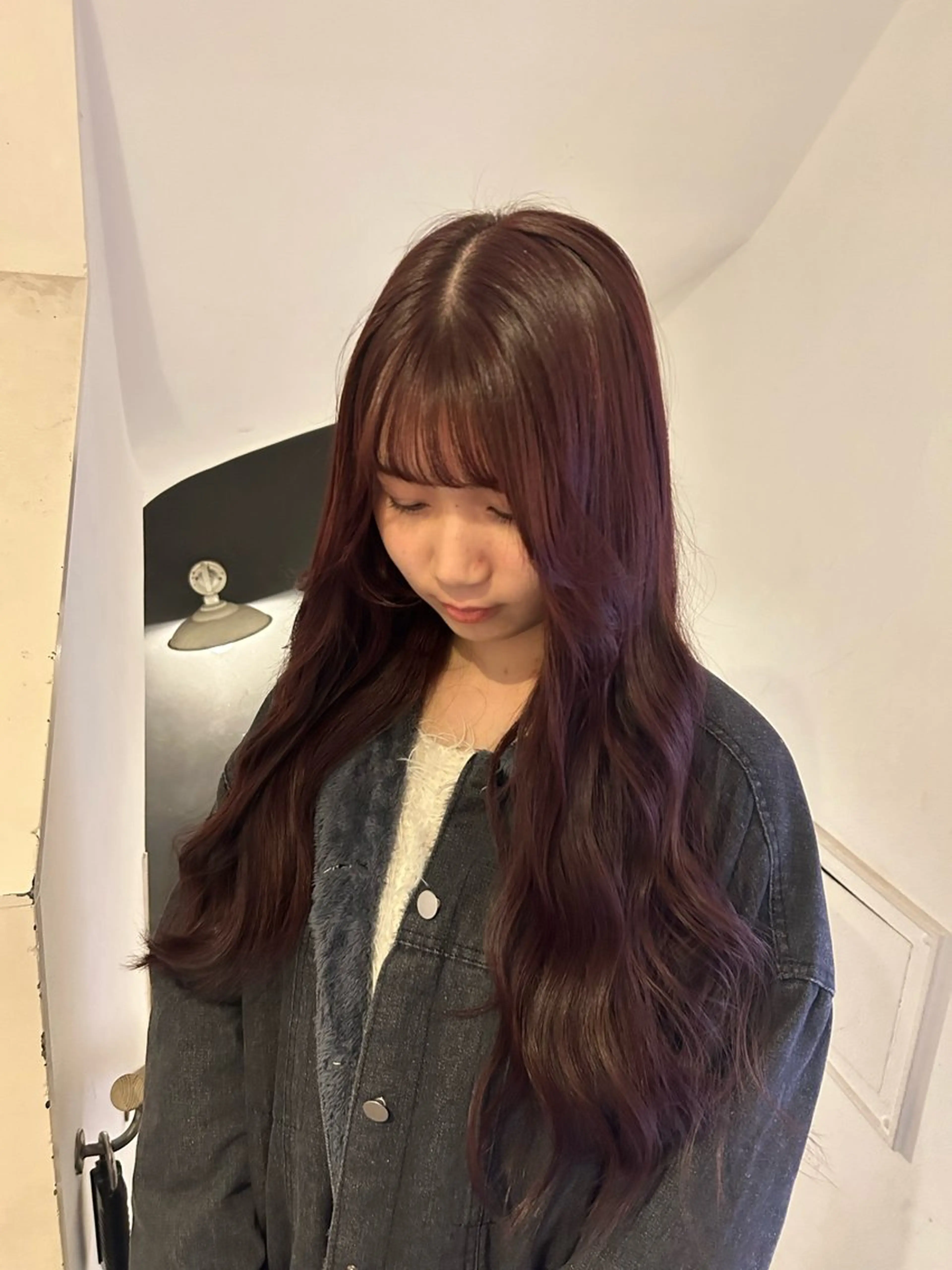 ロング カラー 愛結 暖色カラー🎀🩰のヘアスタイル