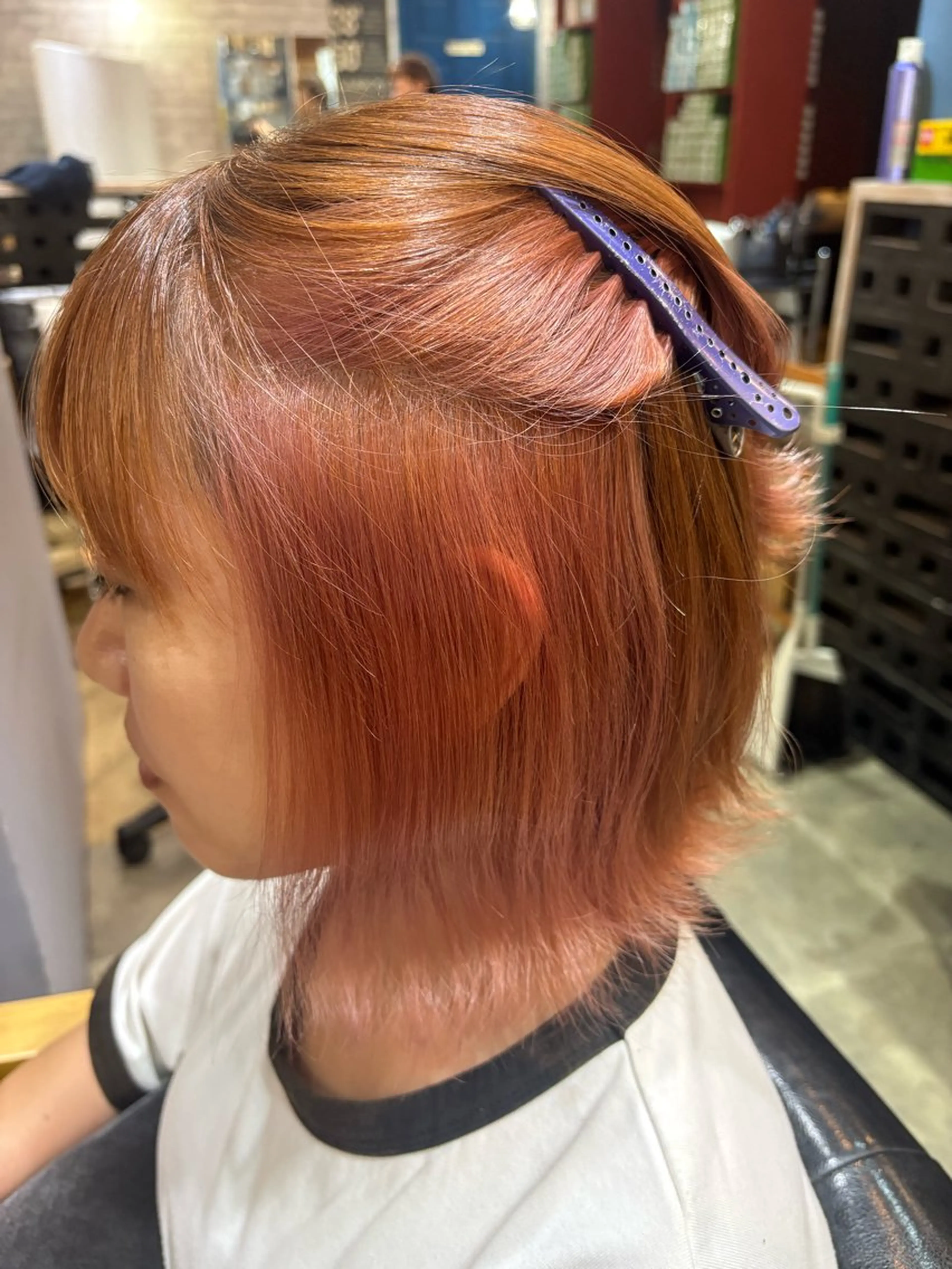 ミディアム 園田 彩音のヘアスタイル