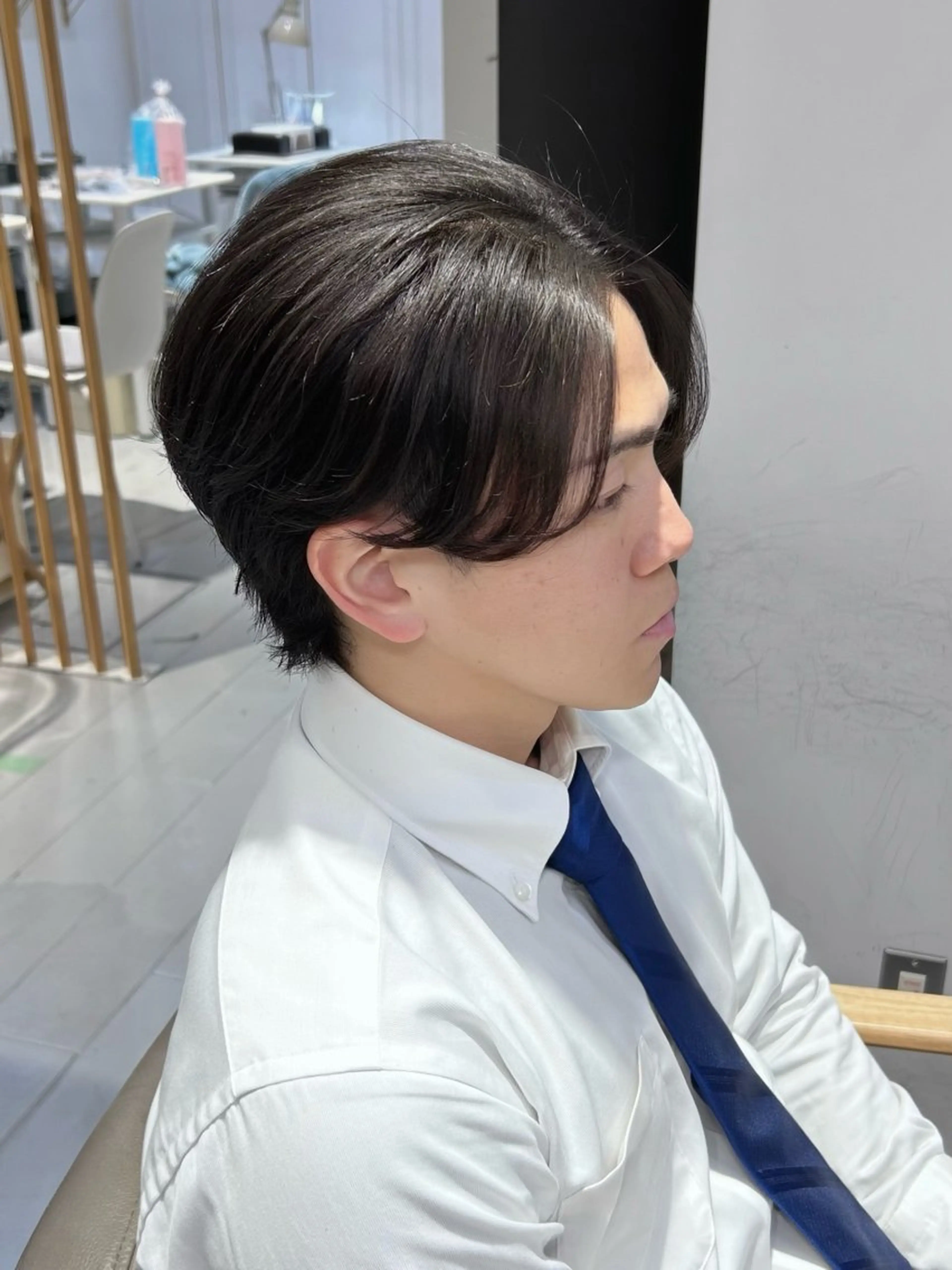 ショート メンズ センターパート レイヤーカット⛓ hina🩶のヘアスタイル