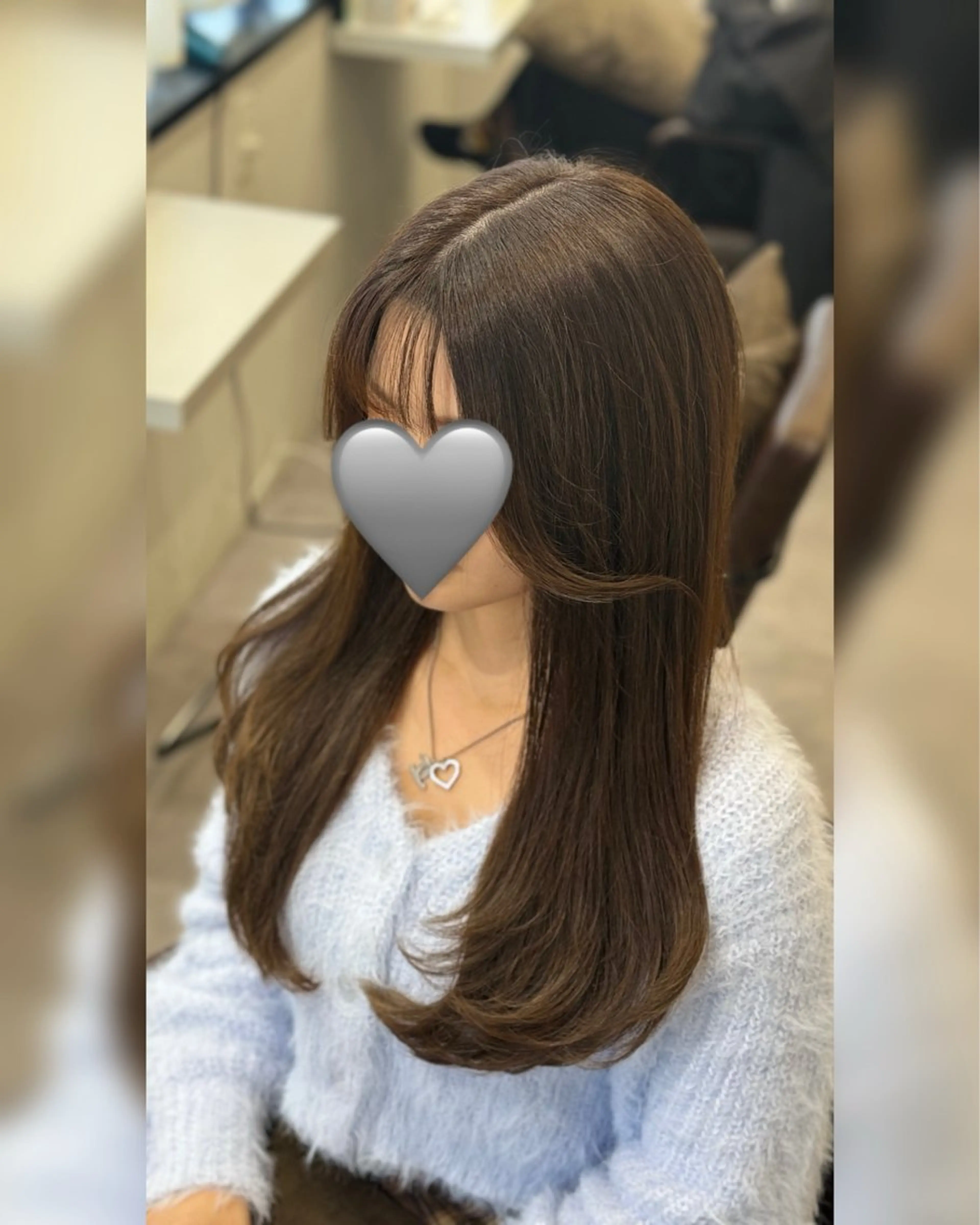 ロング レイヤーカット カット ヘアカラー トリートメント 韓国風cut/ 縮毛矯正/正岡幹康のヘアスタイル