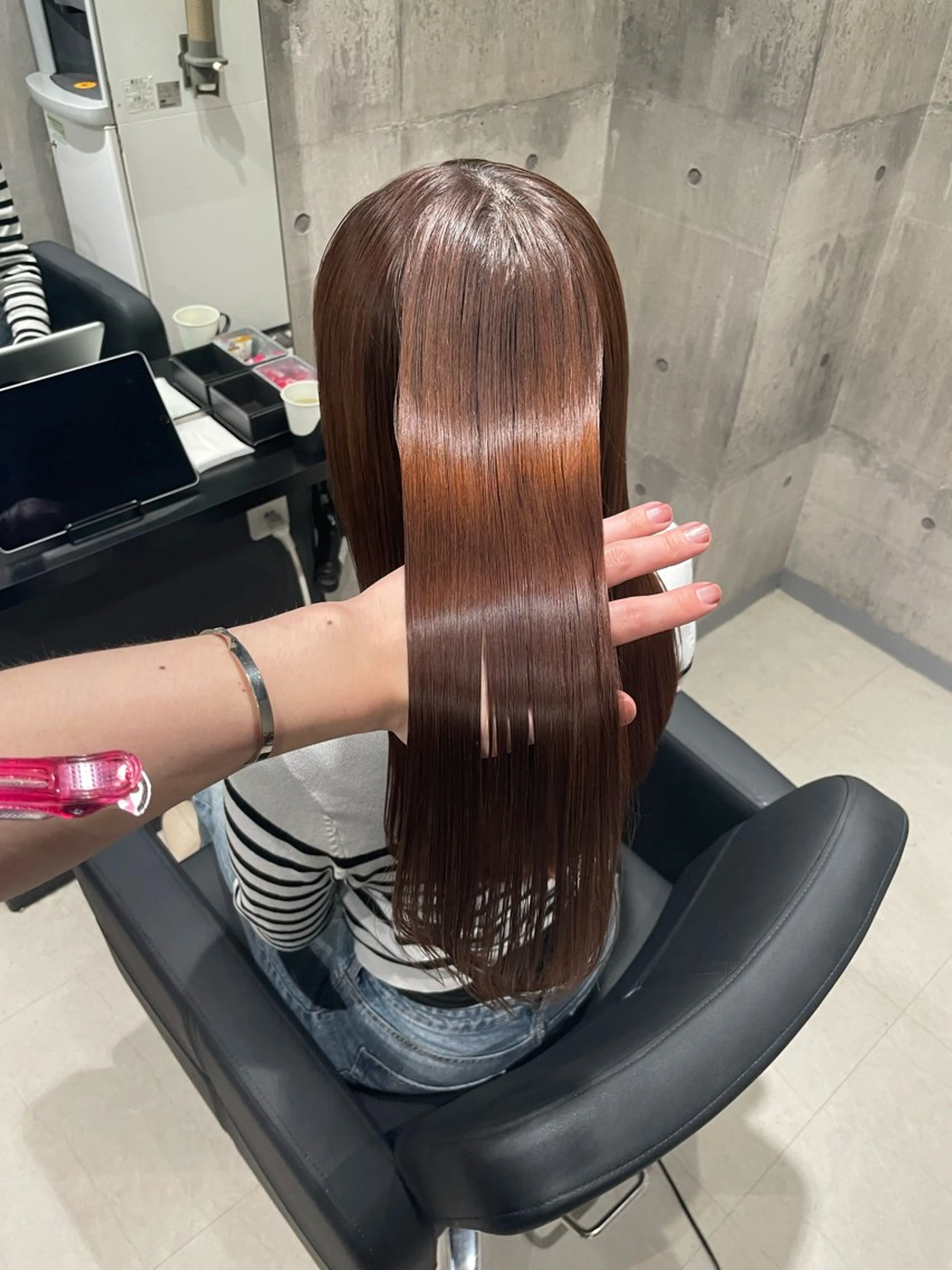 ロング カラー ベージュカラー ブラウンカラー カット 縮毛矯正 トリートメント 🫧透明感/美髪🫧 Hiroakiのヘアスタイル
