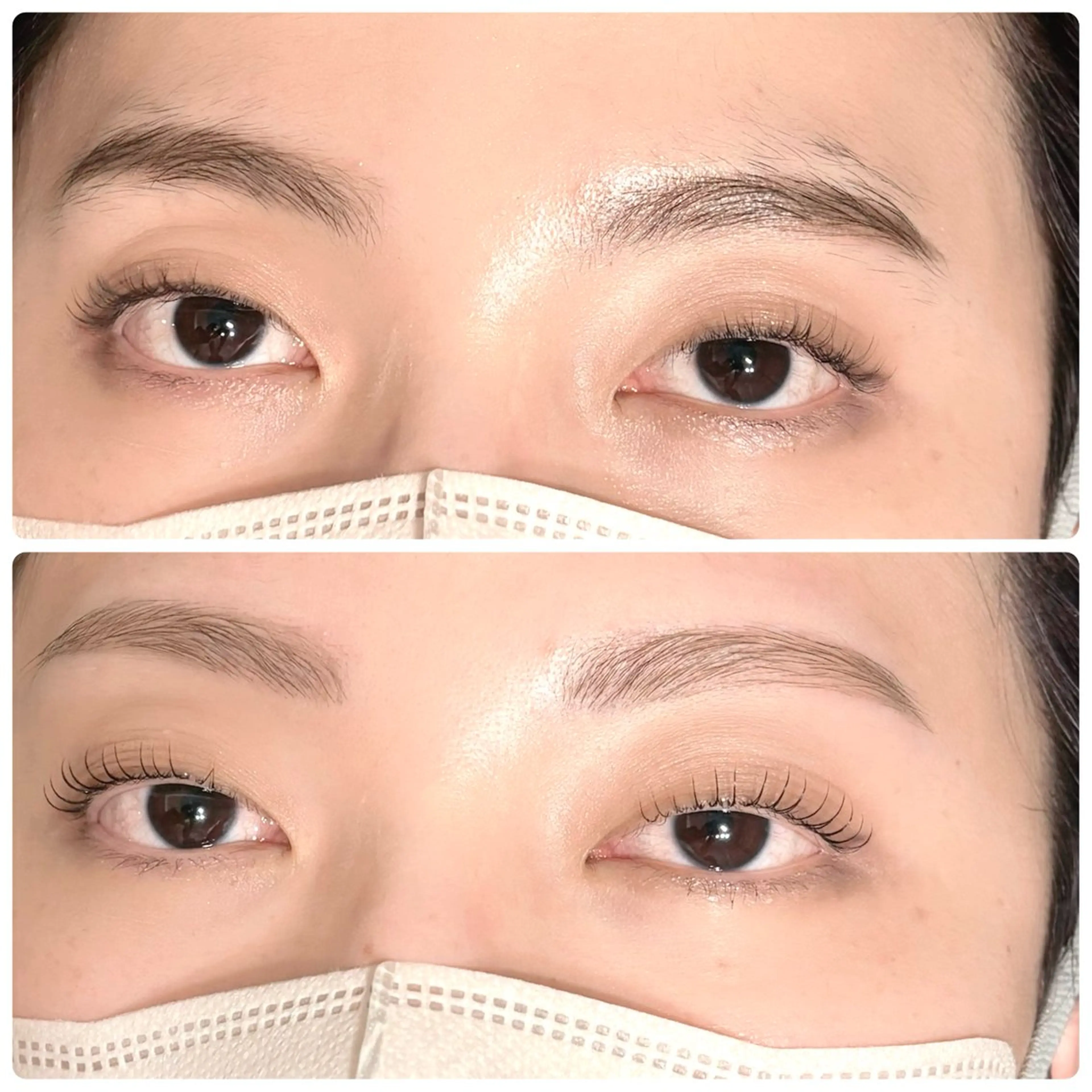 美眉アイブロウワックス+ラッシュリフトの写真