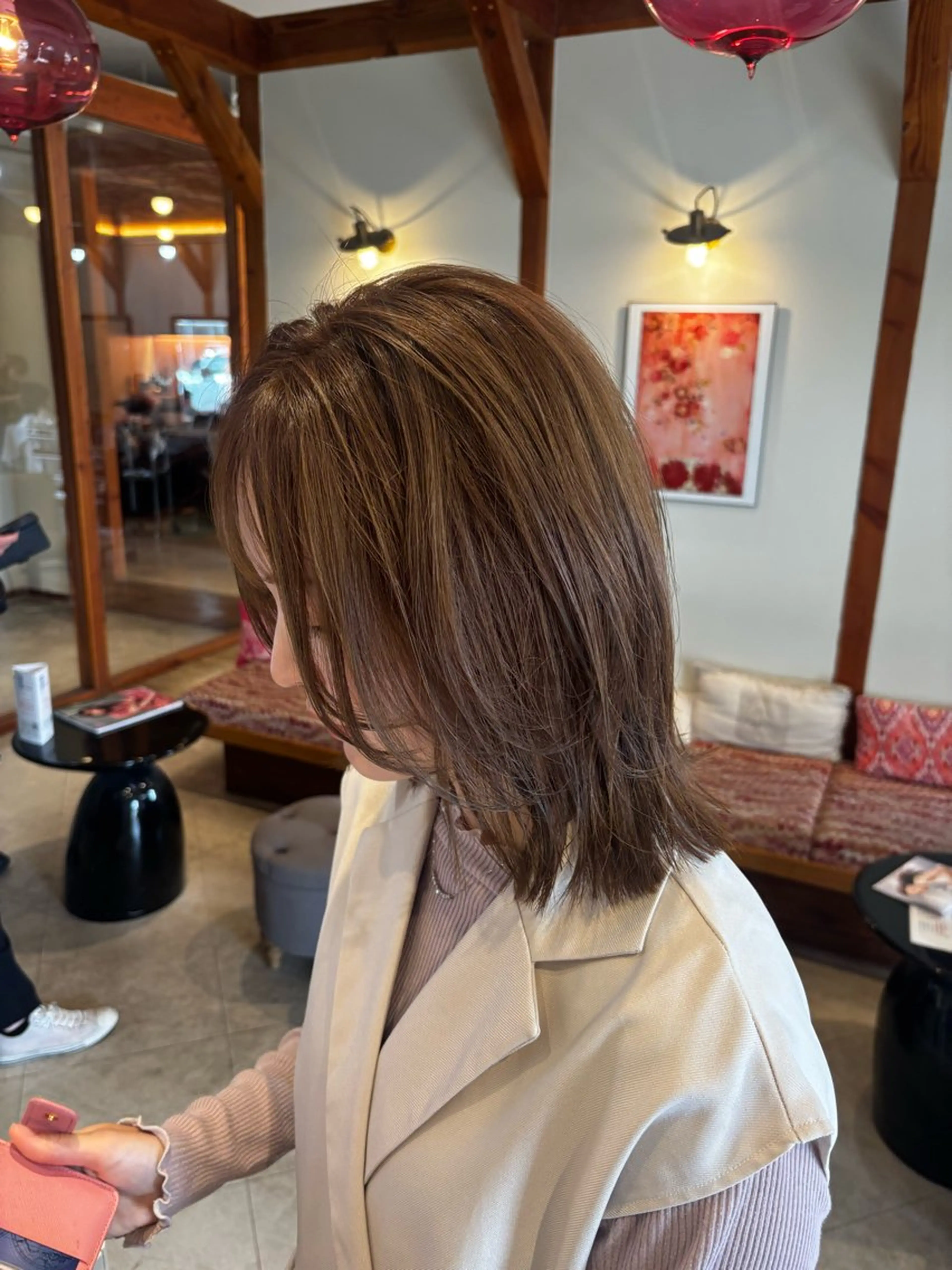 ミディアム カラー カット ヘアカラー トリートメント Jill franc ＿ ayanoのヘアスタイル