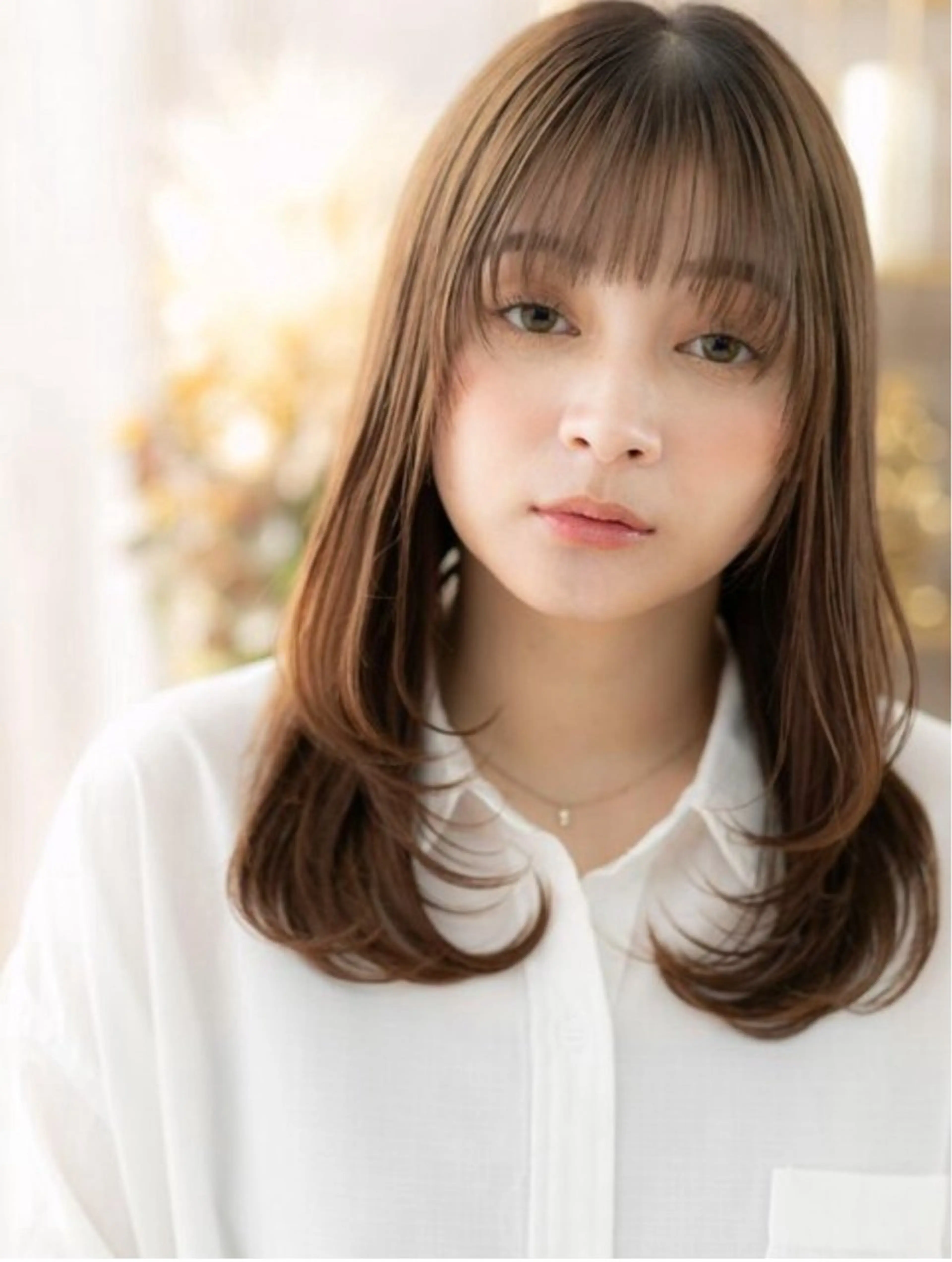 セミロング 森永 薫のヘアスタイル