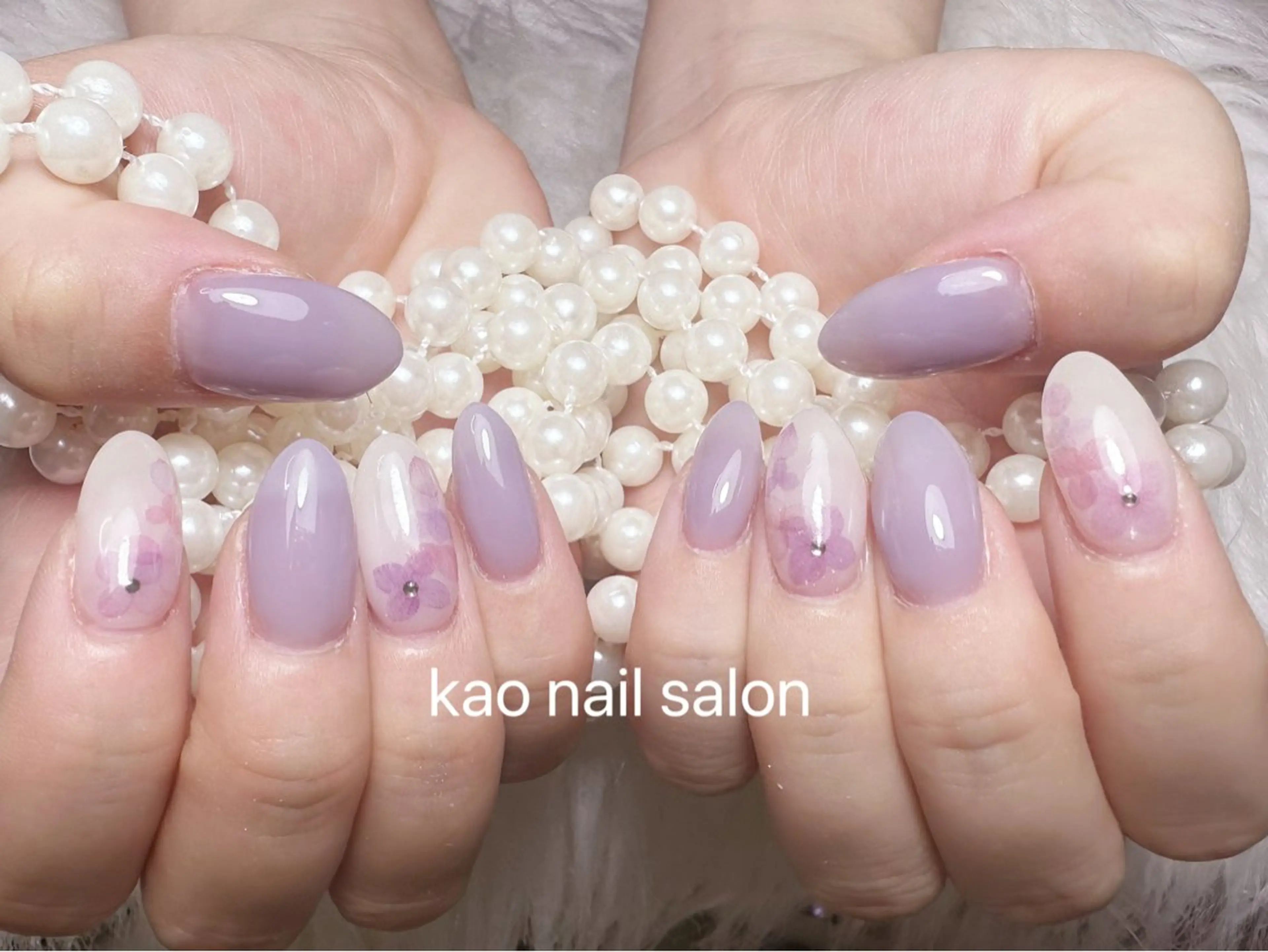 ネイル ハンドネイル kao nail マグネット/長さだしのネイルデザイン