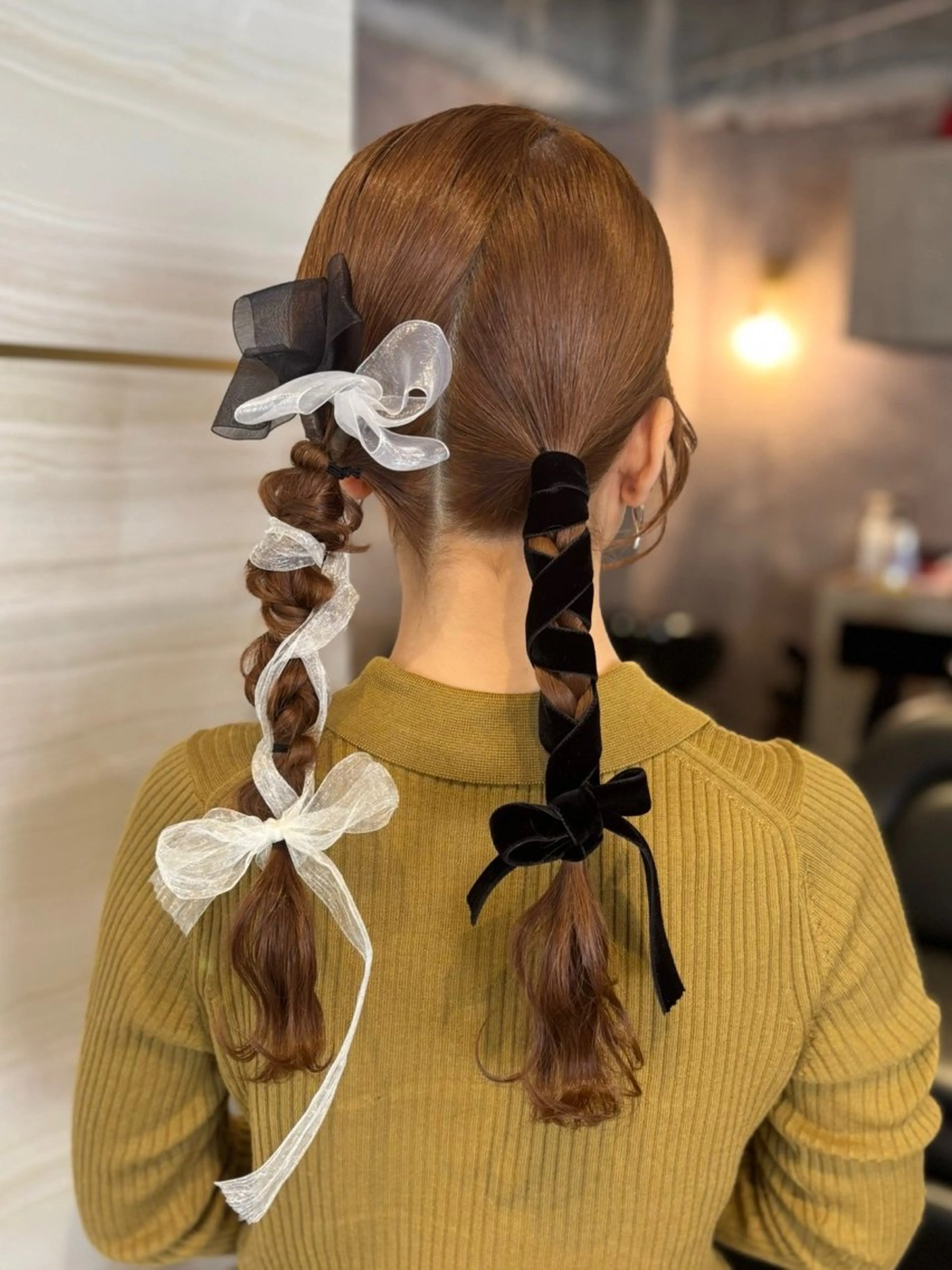 セミロング ヘアセット 💘Kurea💘 艶髪/韓国/暗髪のヘアスタイル