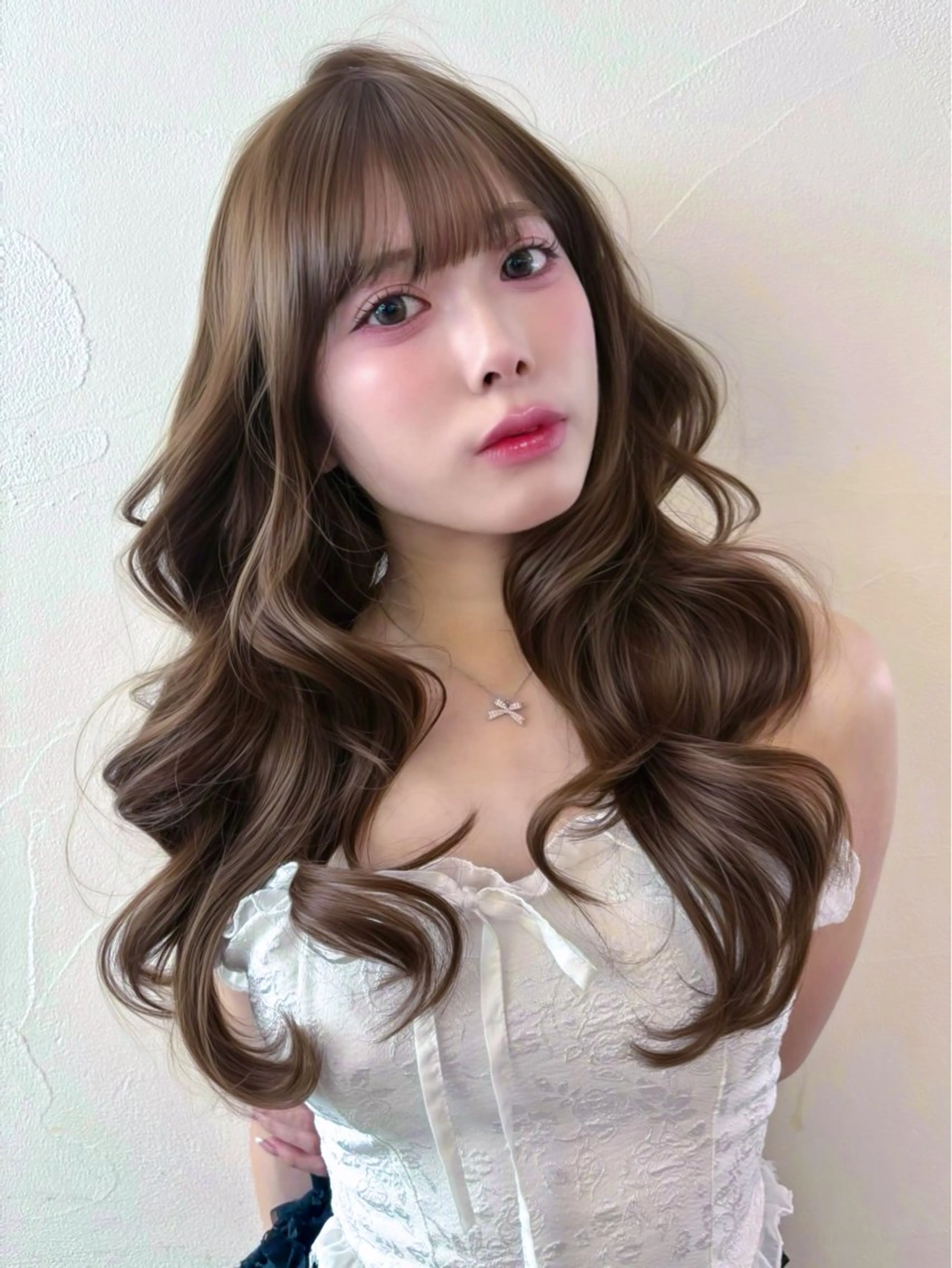 ロング そ にのヘアスタイル