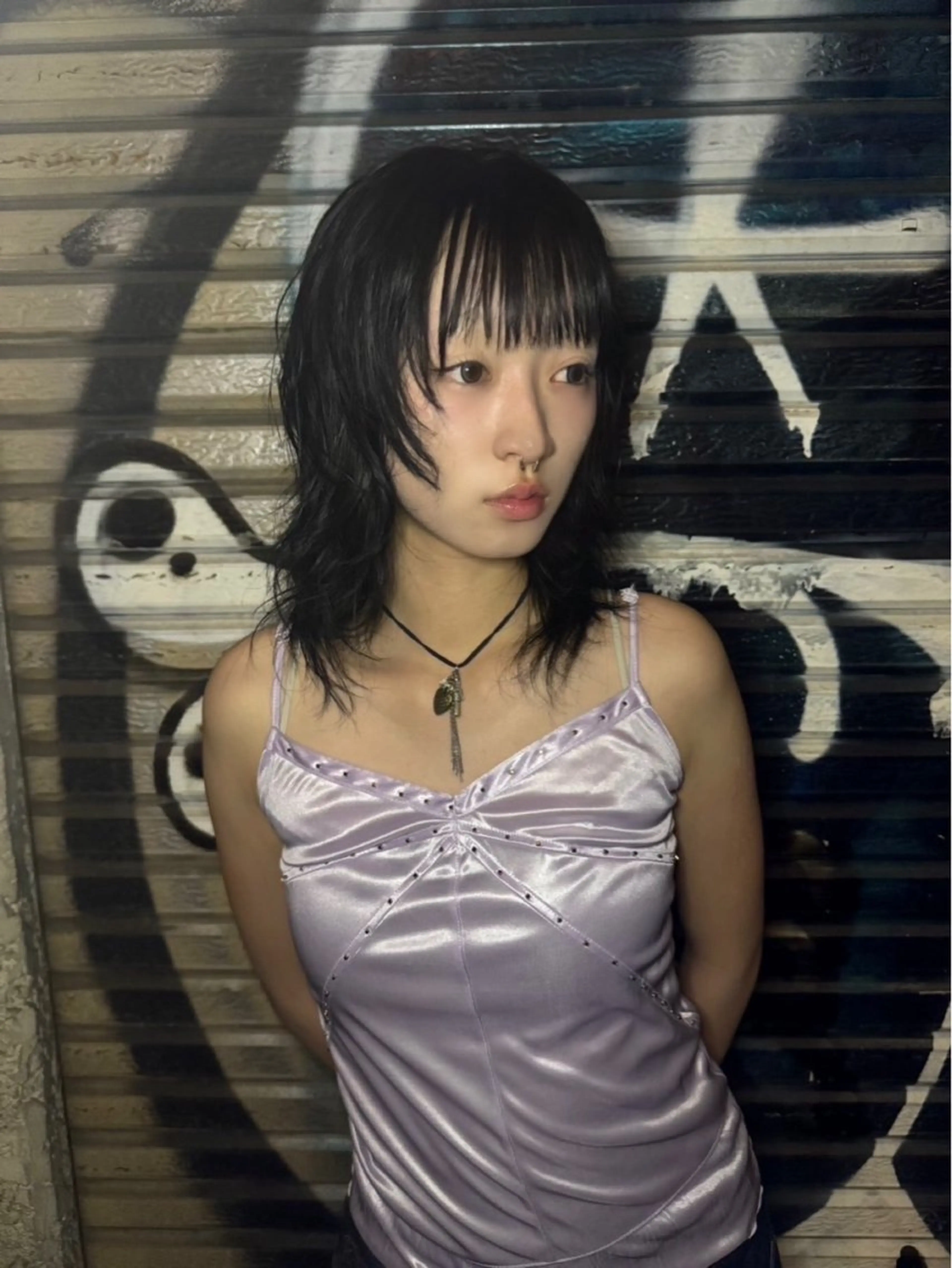 ミディアム カラー uuna♱/ユウナ トレンドhair🩶のヘアスタイル