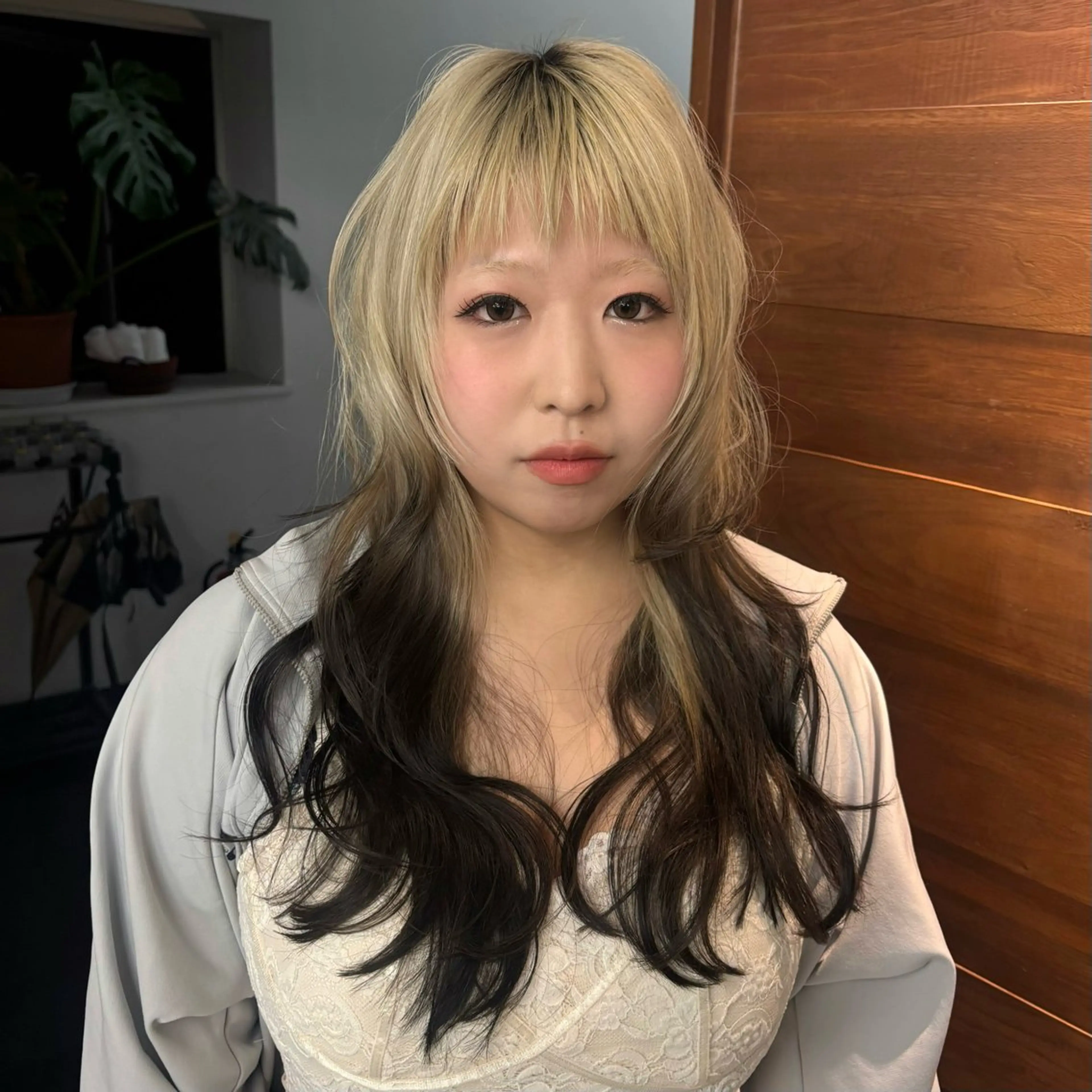 ロング ハッシュカット レイヤーカット シャギー カット ﾚｲﾔｰ🎶似合わせ パーマ🎀ナナコのヘアスタイル