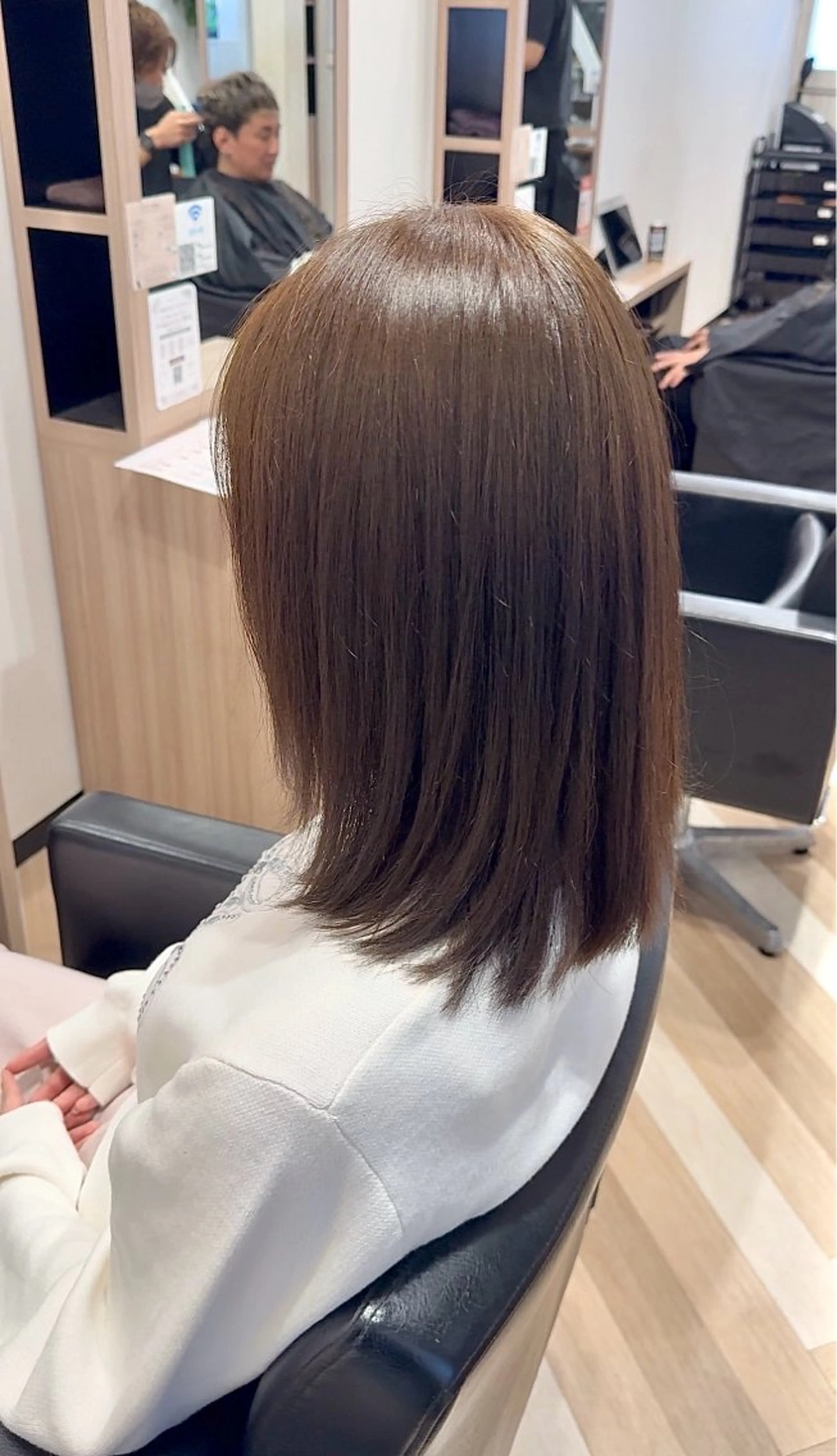 セミロング カラー アッシュ ヘアカラー ✨艶/パーマ/長岡 /剣持快吏✨のヘアスタイル