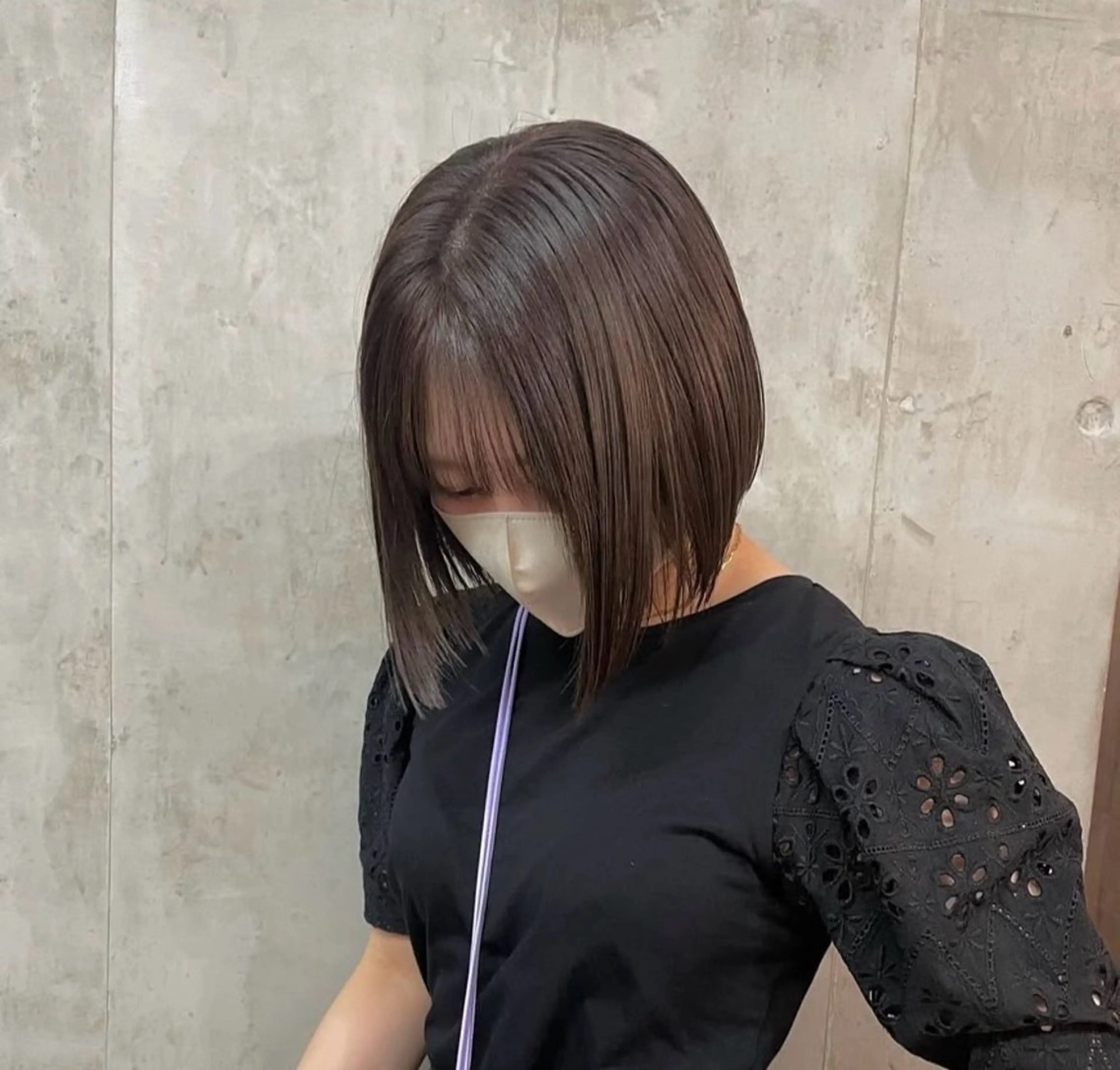 ミディアム カラー 縮毛矯正 akari 🩵のヘアスタイル