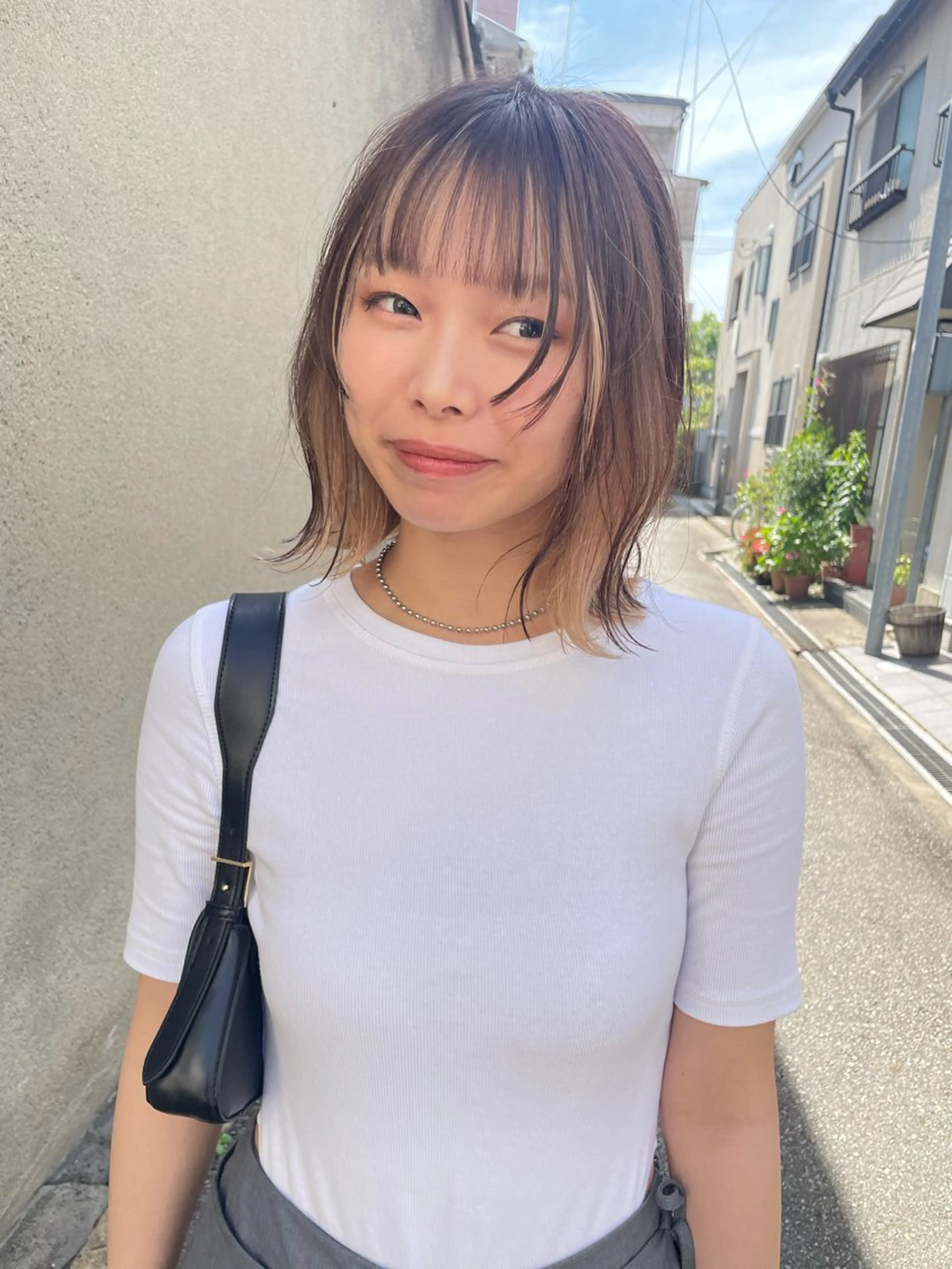 ミディアム カラー パーマ ヘアアレンジ メンズ ベージュカラー カット ヘアカラー トリートメント tatsumi/ボブ ウルフ/レイヤーのヘアスタイル