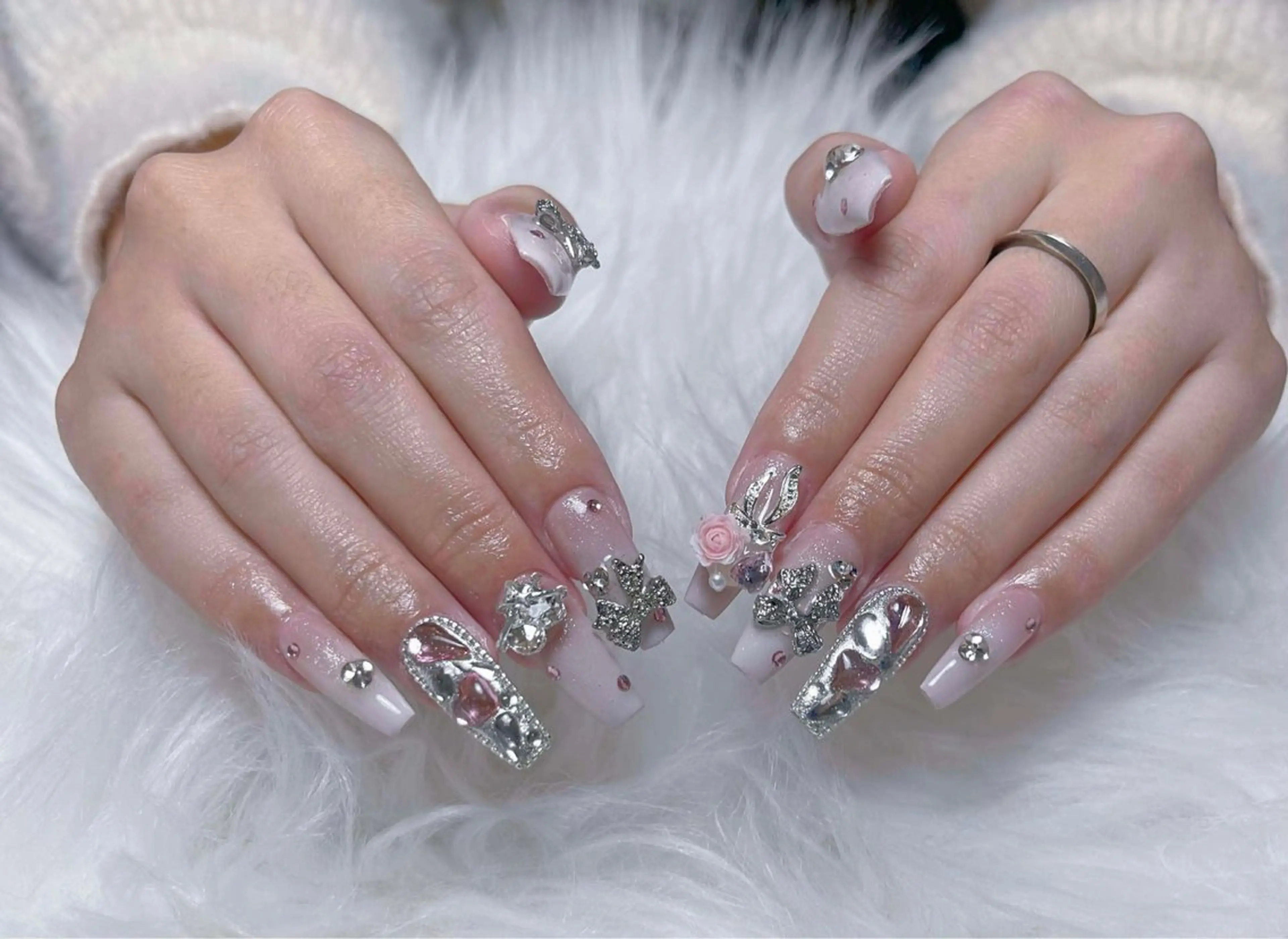 ネイル アートネイル ジェルネイル ニュアンスネイル 夏ネイル ネイルチップ アンアンBelle Nail 池袋のネイルデザイン