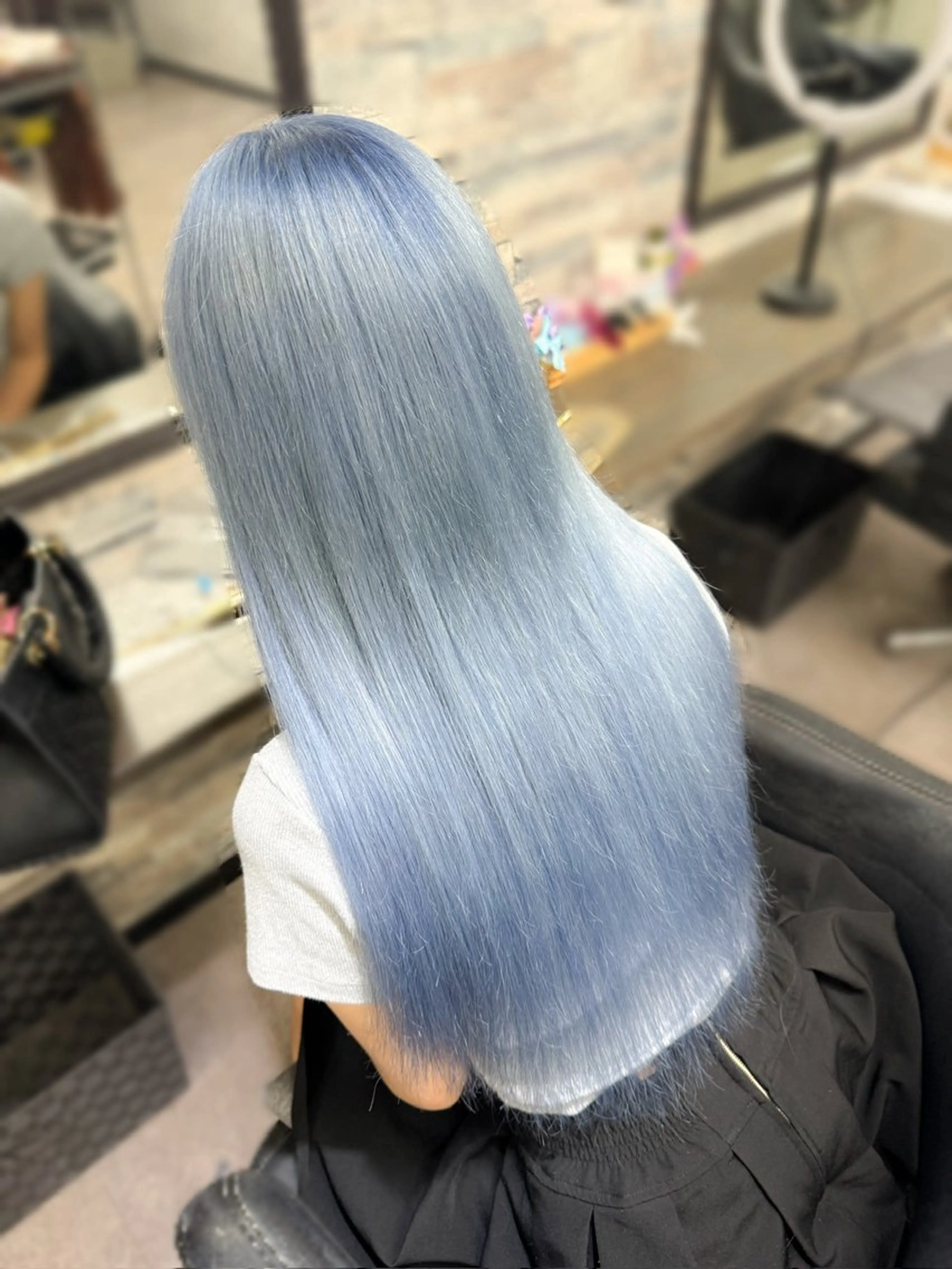 ロング カラー カット ヘアカラー トリートメント エクステ ハイトーンエクステ 🎩カズキ🎩のヘアスタイル