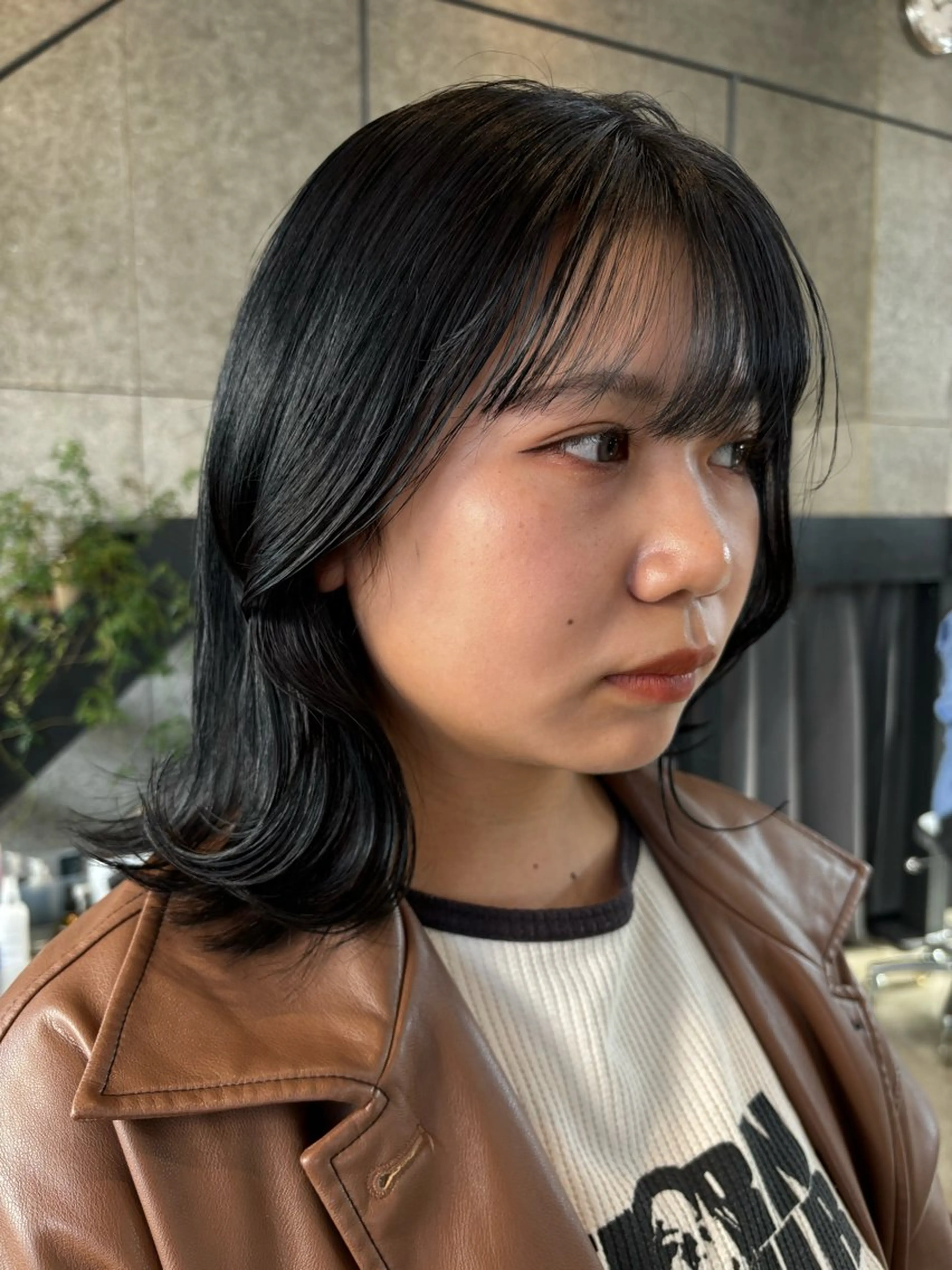 ミディアム カラー パーマ ヘアアレンジ 透明感カラー ヘアカラー トリートメント ヘッドスパ ヘアセット 押切 響　のヘアスタイル