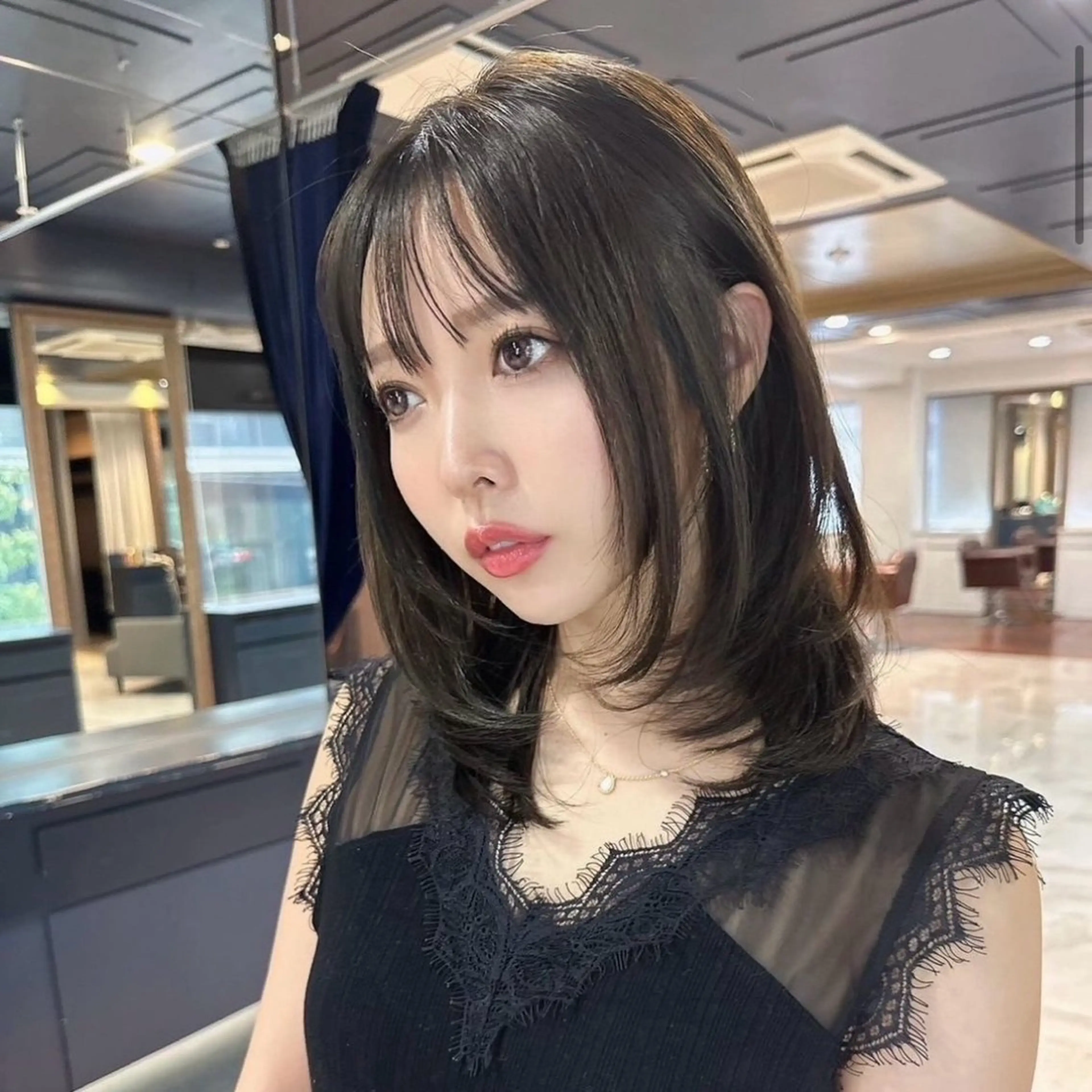 ミディアム カット ヘアカラー トリートメント 髪質改善/縮毛矯正 松原和志のヘアスタイル