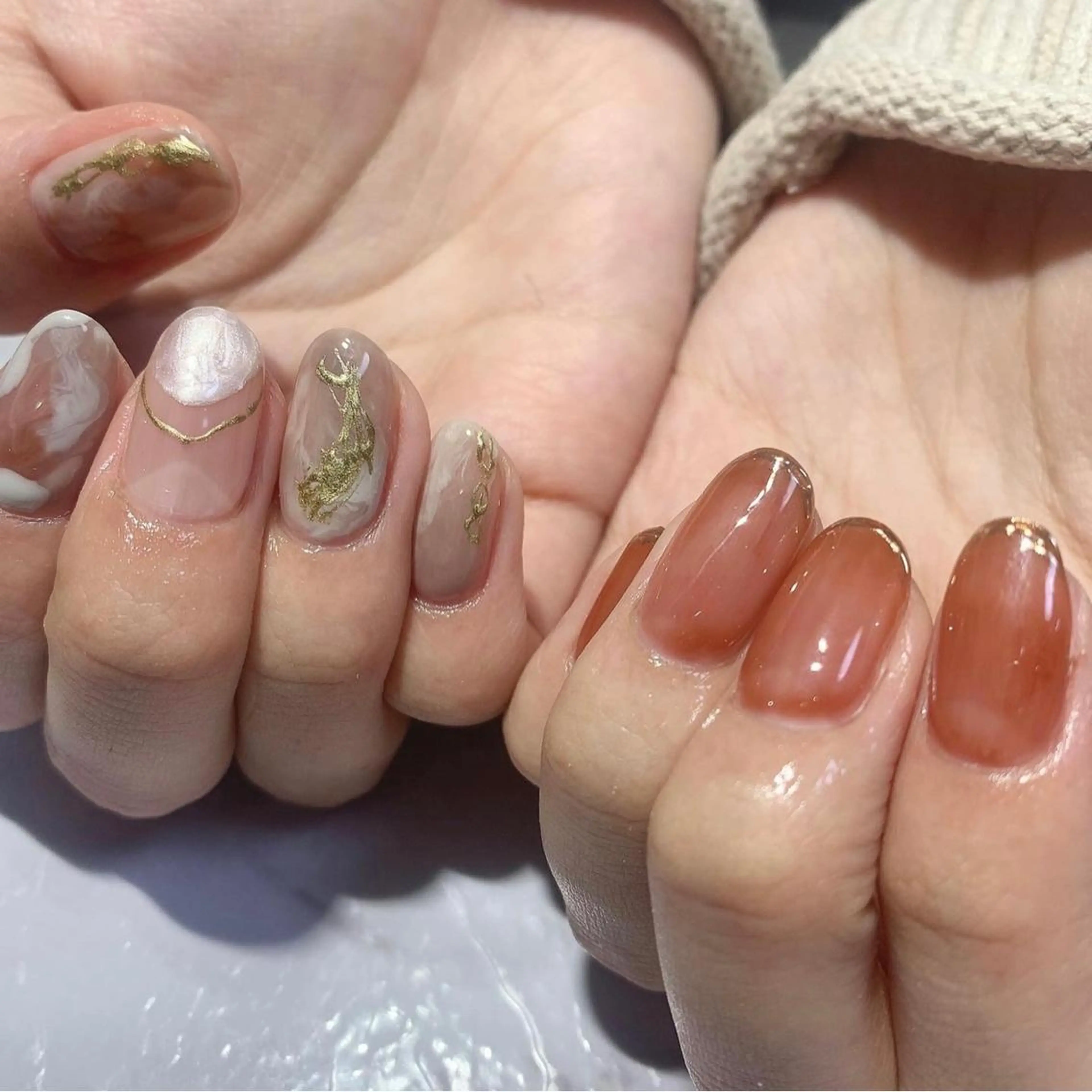 ネイル ニュアンスネイル Ally's Nailのネイルデザイン