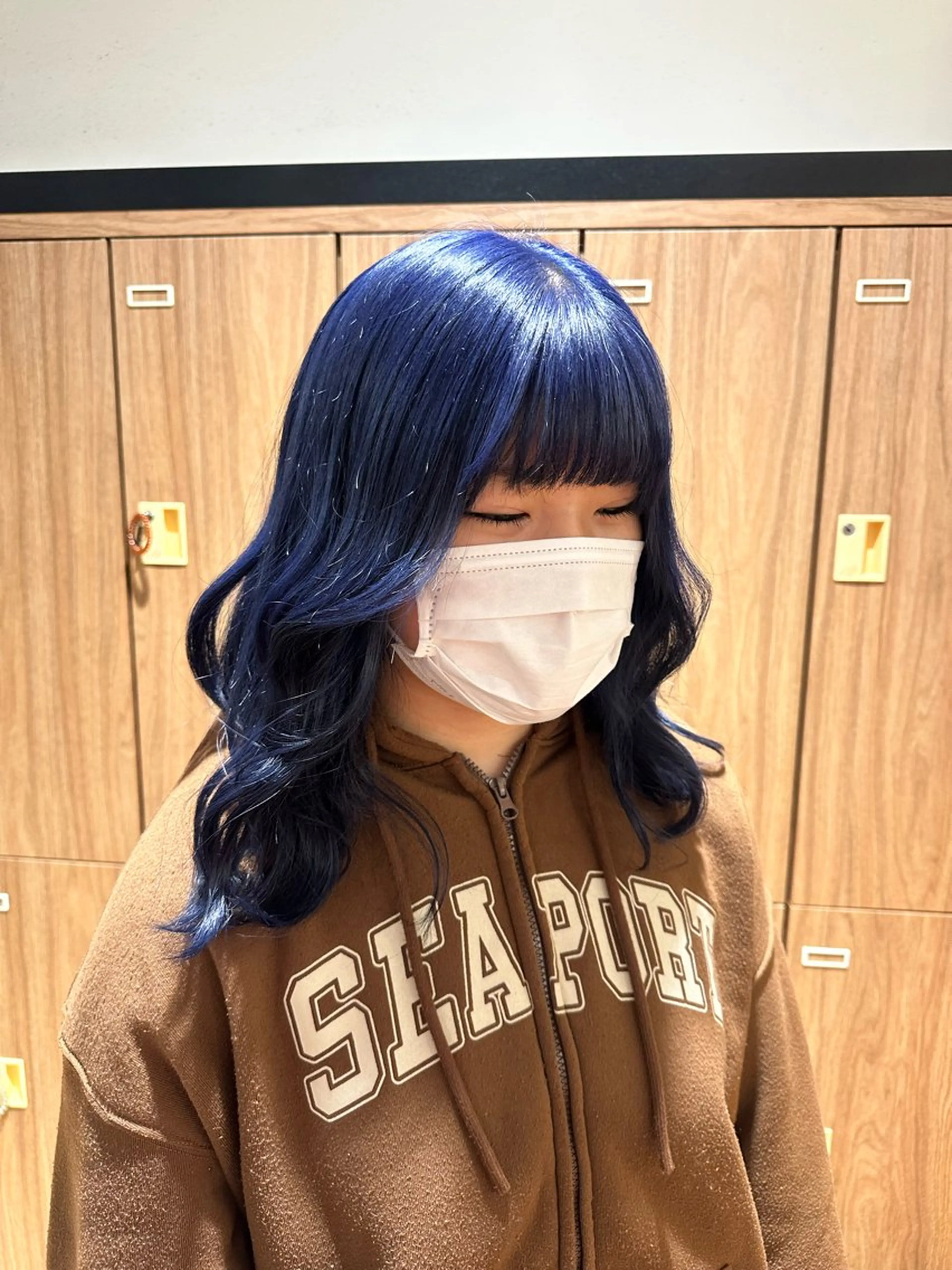 カラー ブルーカラー カット ヘアカラー ブリーチカラー/ わきたちえ🌻のヘアスタイル