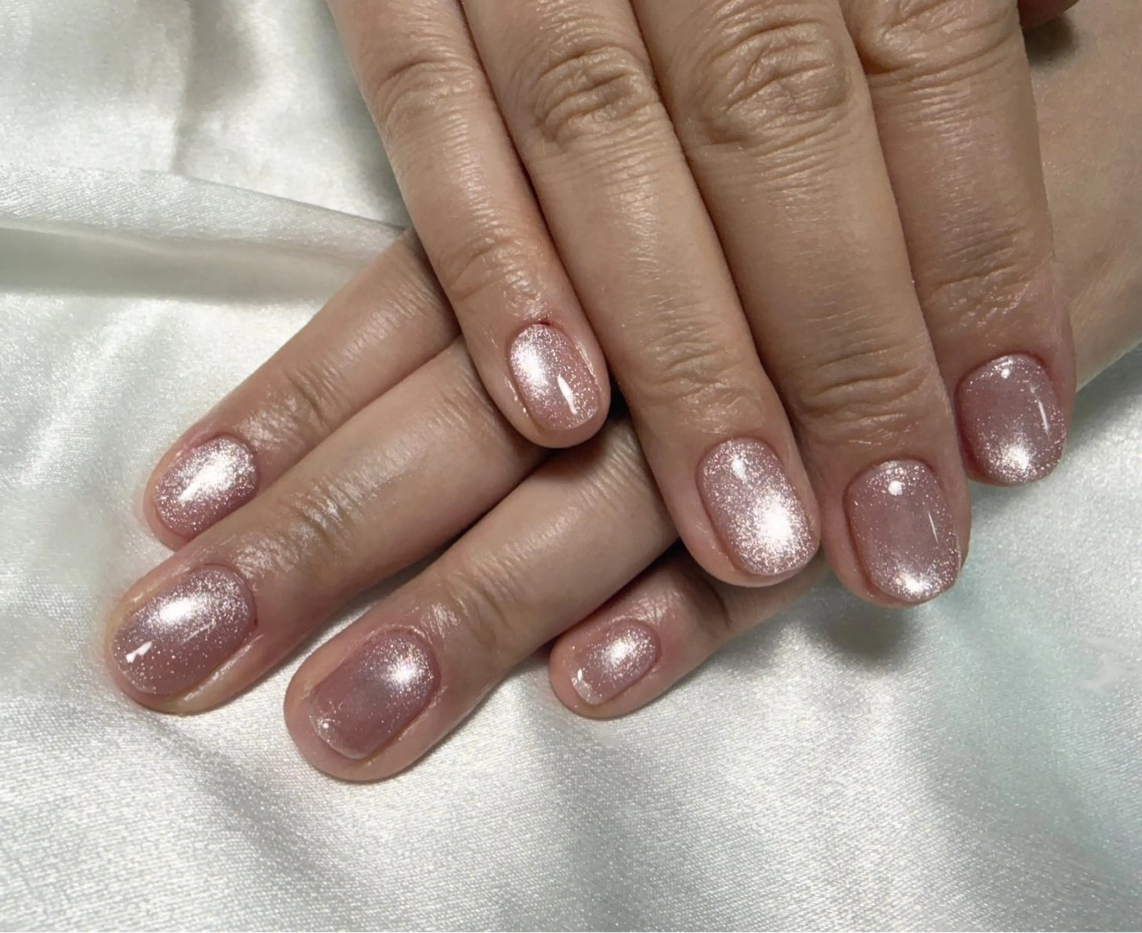 ネイル マグネットネイル マグネットワンカラー ワンカラーネイル 麗 奈のネイルデザイン