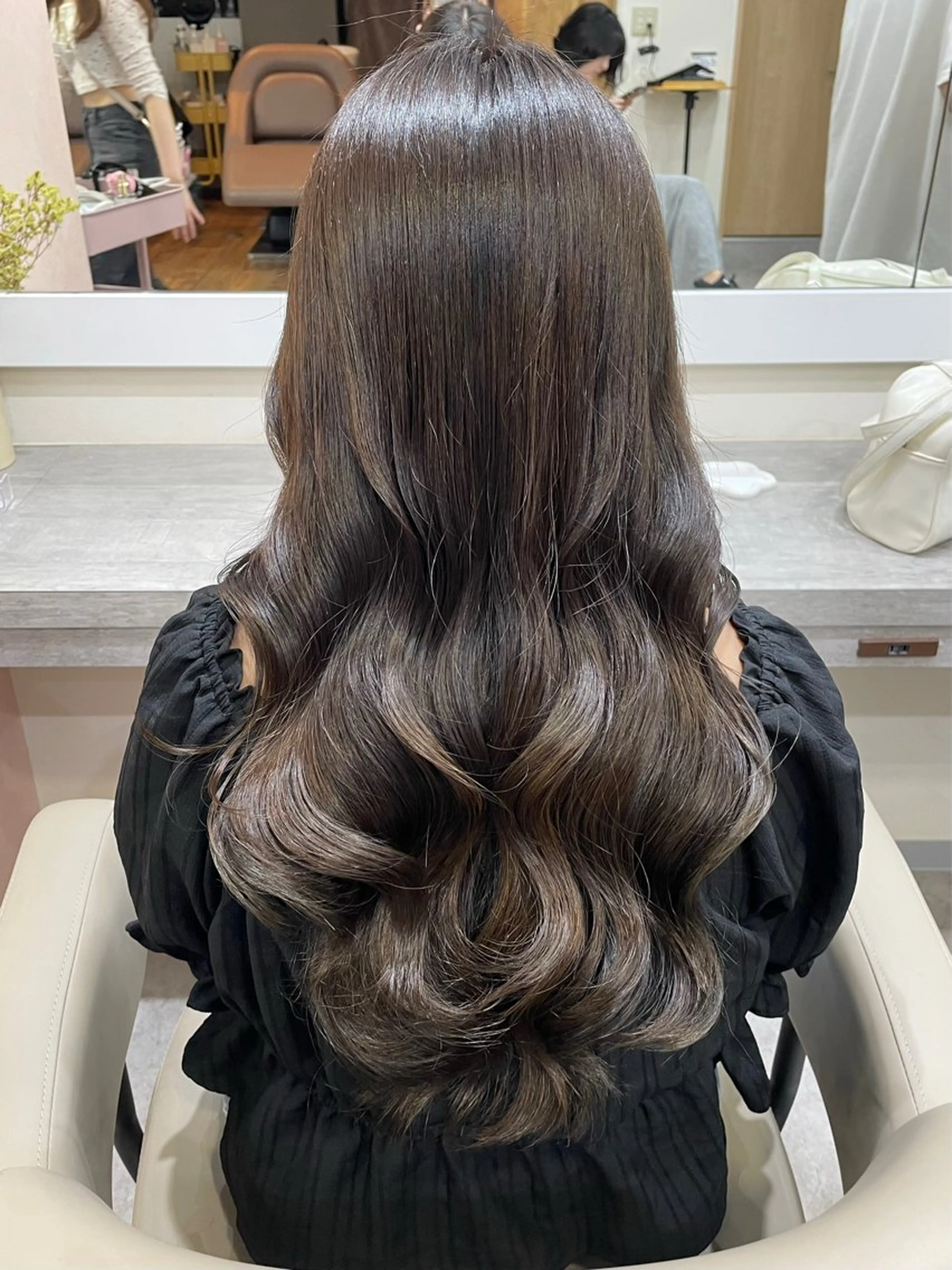 ロング パーマ 韓国風パーマ/ヘア セット/店長みづきのヘアスタイル