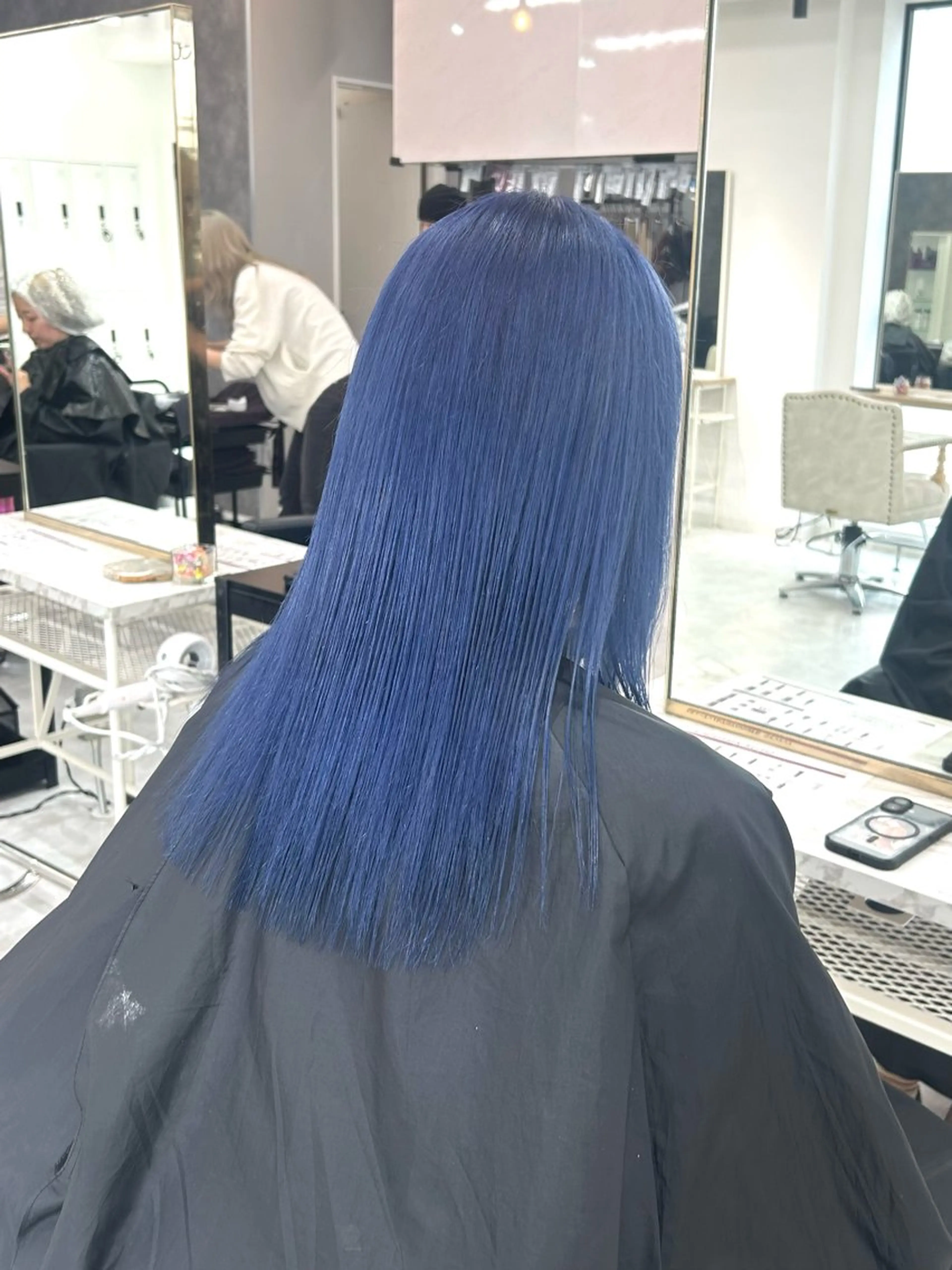 セミロング カラー 🥀YUIHA🥀 テザインカラー♥のヘアスタイル