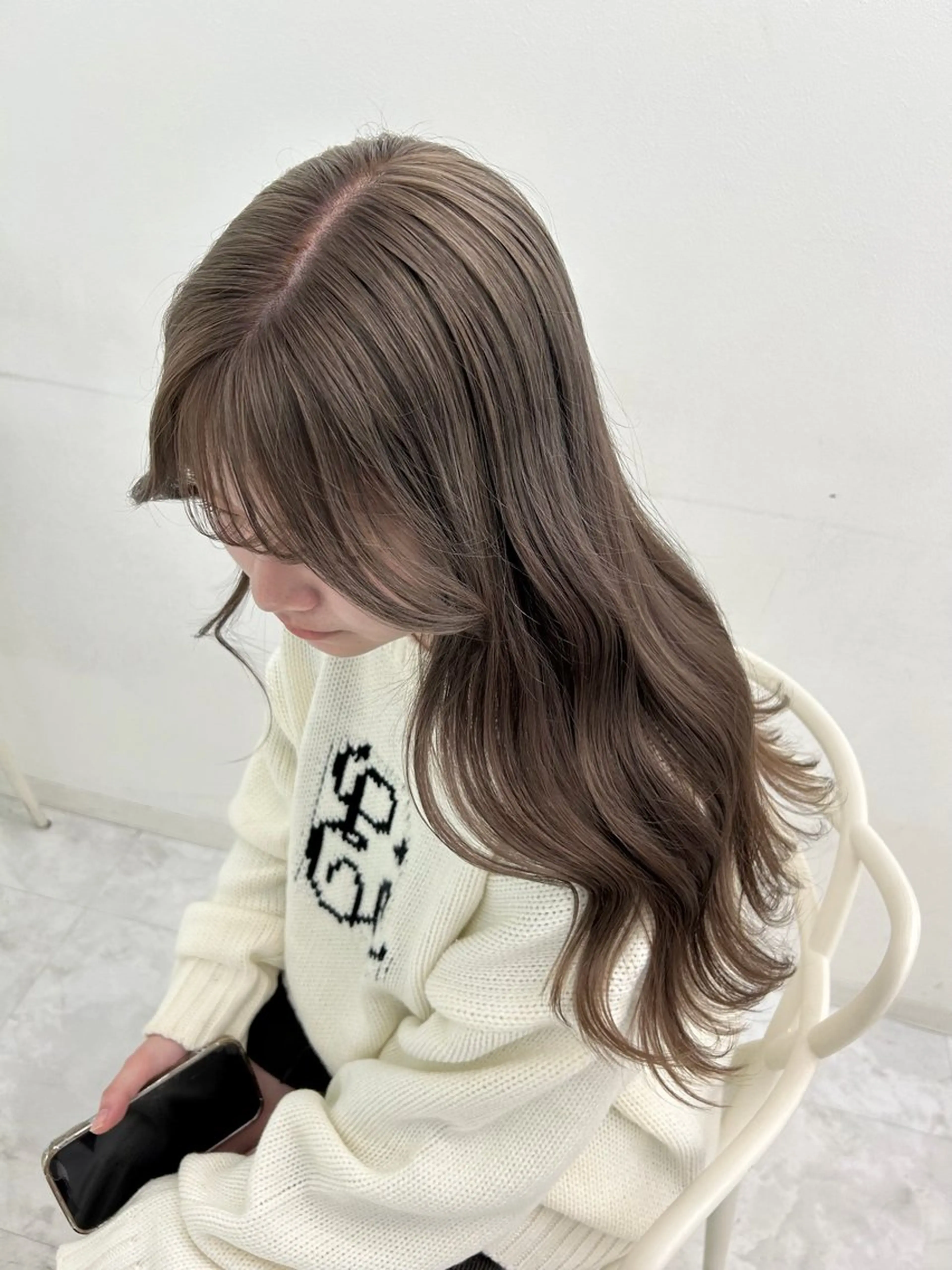 カラー ヘアカラー トリートメント 透明感ベージュ🎀 Anju/渋谷🎀のヘアスタイル