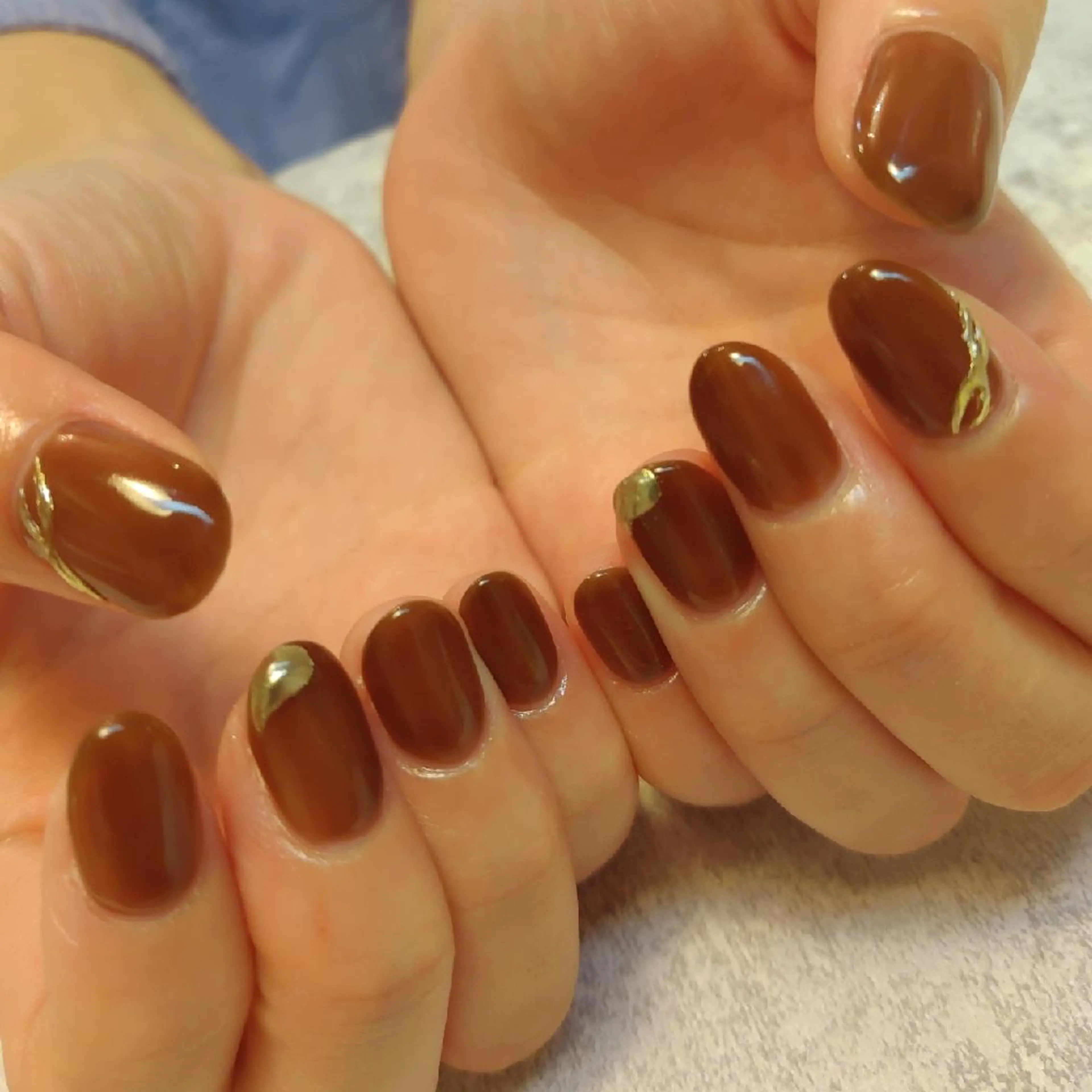 ネイル ミラーネイル ジェヌインネイル 河内のネイルデザイン