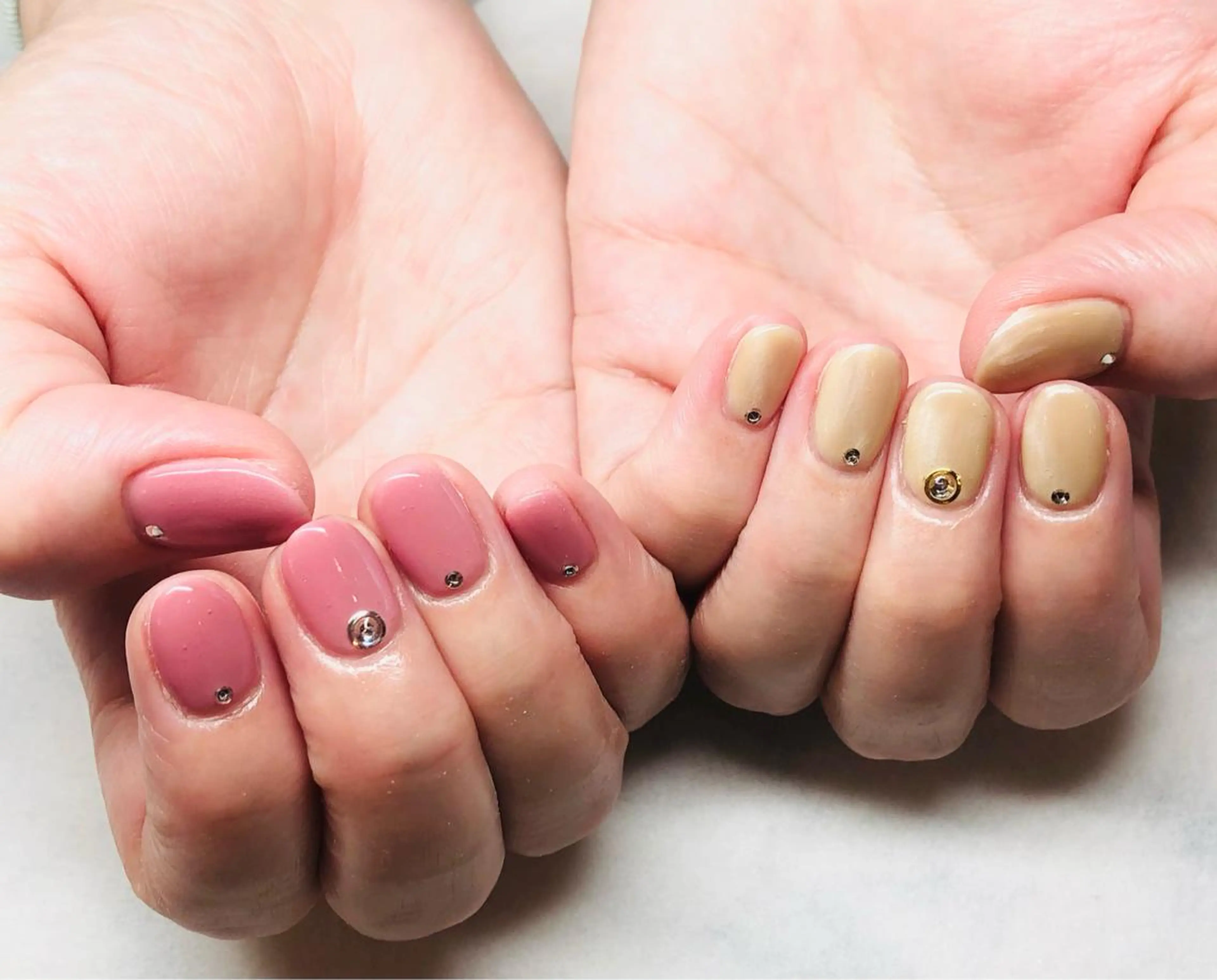 ネイル マグネットネイル ストーンネイル いちじゅう あおいのネイルデザイン