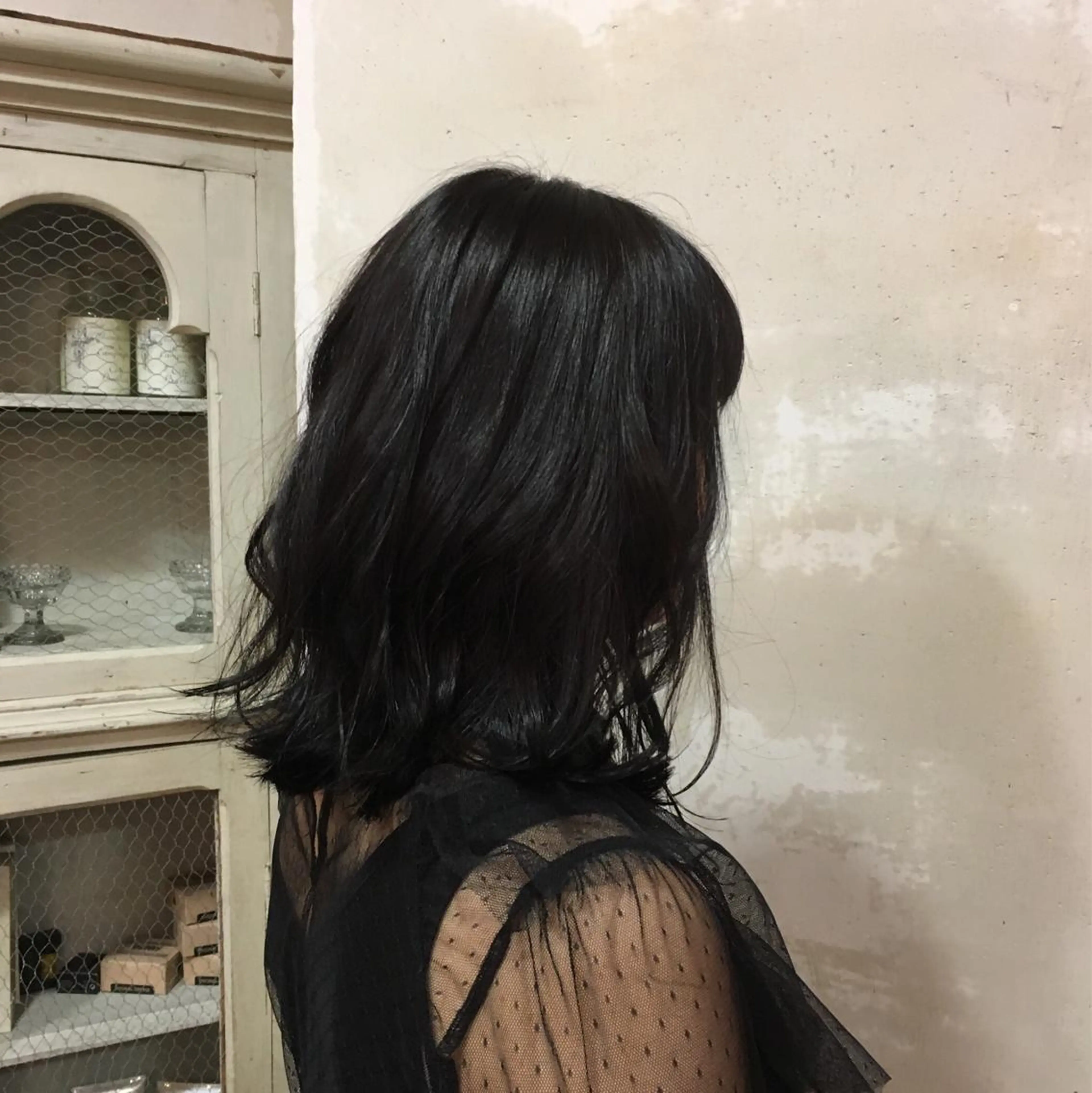 ミディアム カラー 井上 日菜乃のヘアスタイル