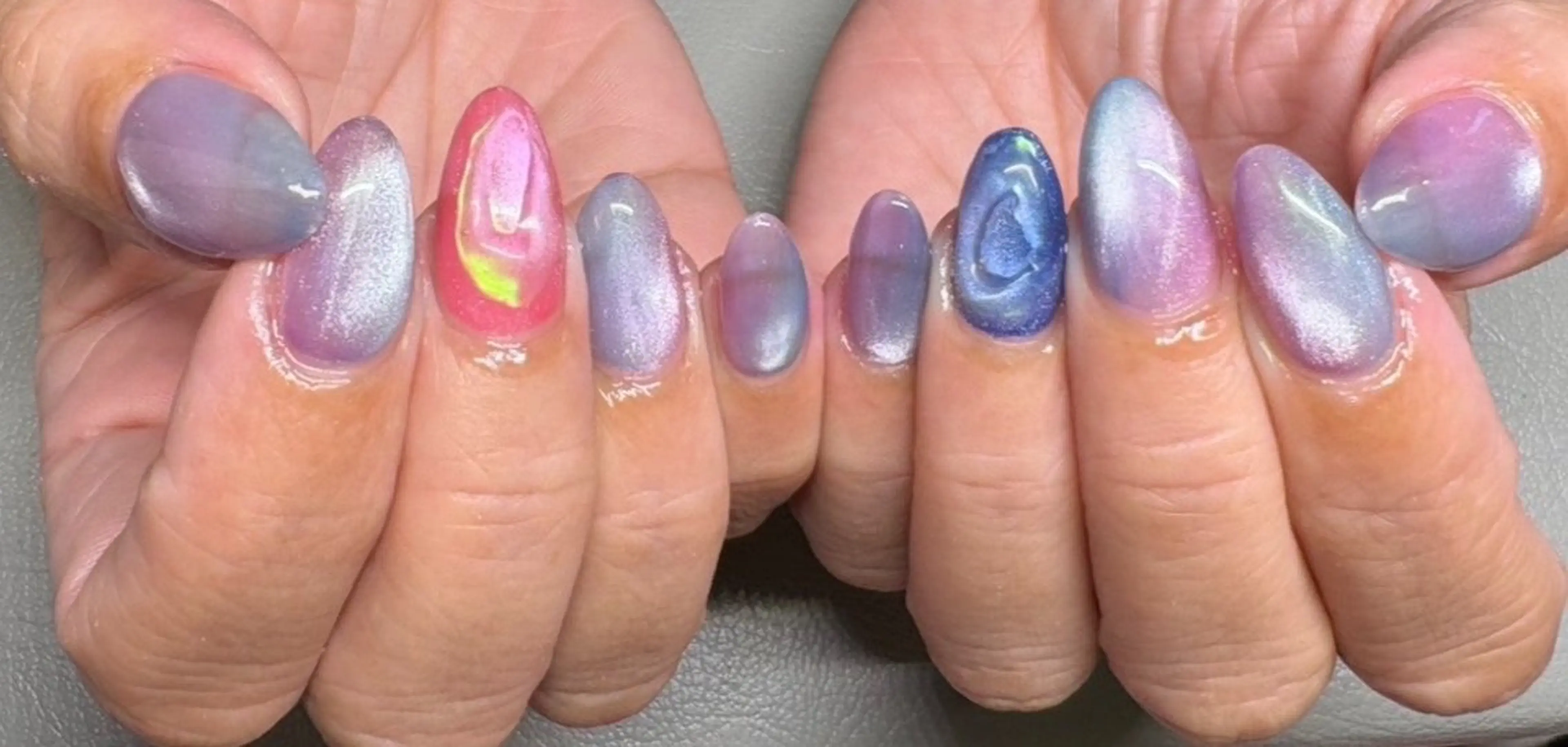 ネイル 長さ出し 持ち込み ハンドネイル Chaleur fleurのネイルデザイン