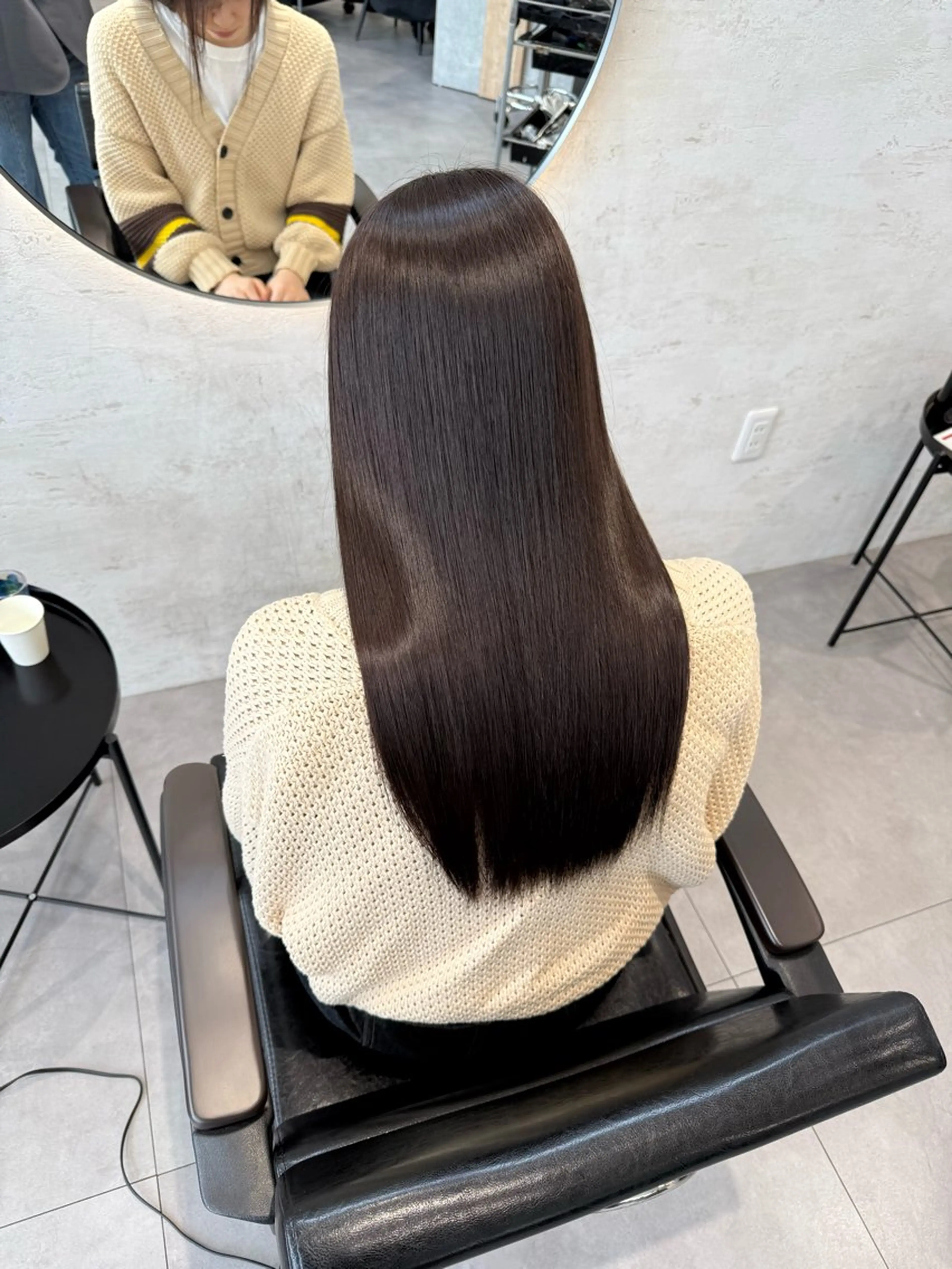 ロング カット ヘアカラー トリートメント 柴田樹/大人可愛い 艶髪カラー/髪質改善のヘアスタイル