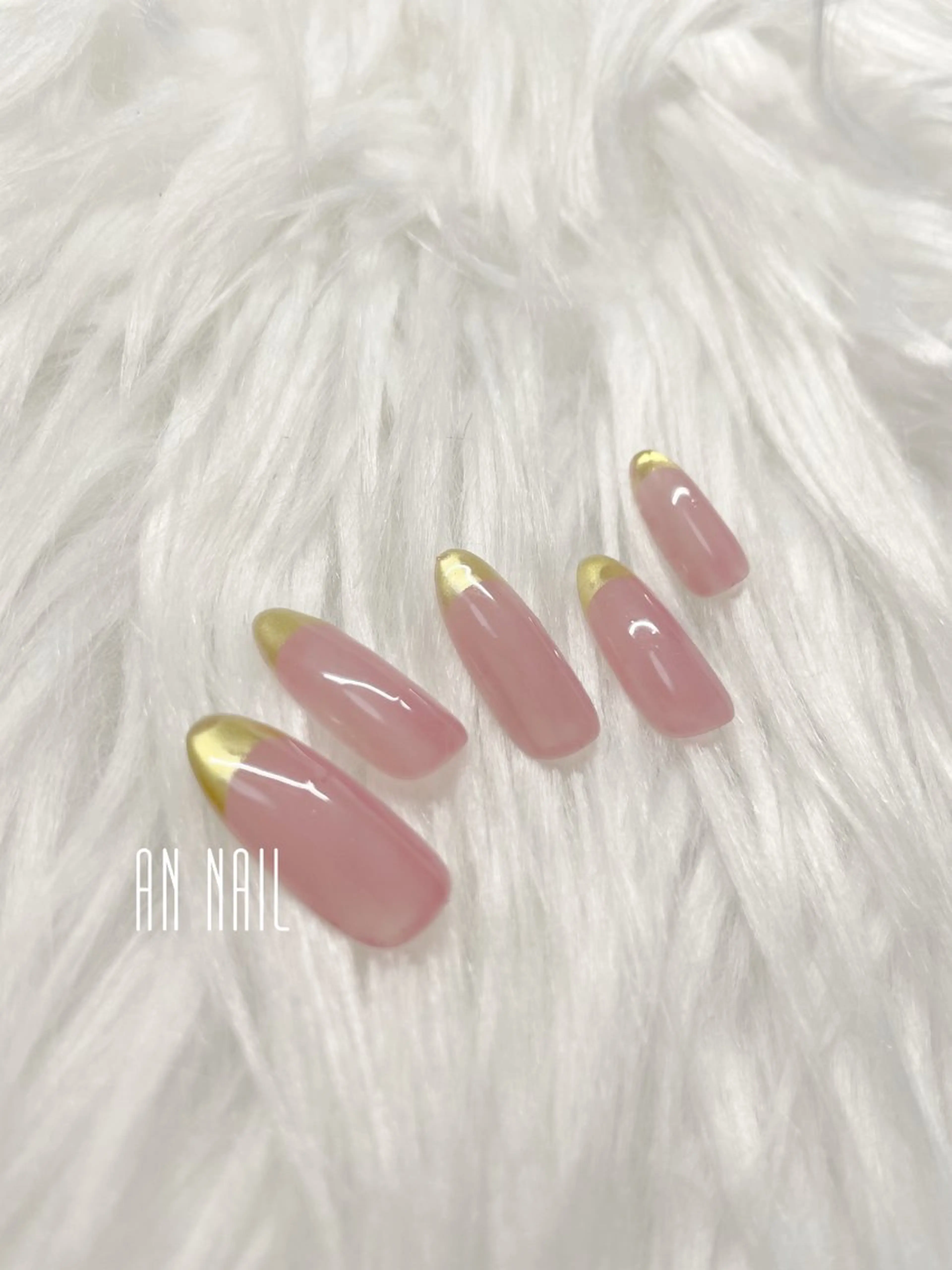 ネイル フレンチネイル ミラーネイル AN Nailのネイルデザイン