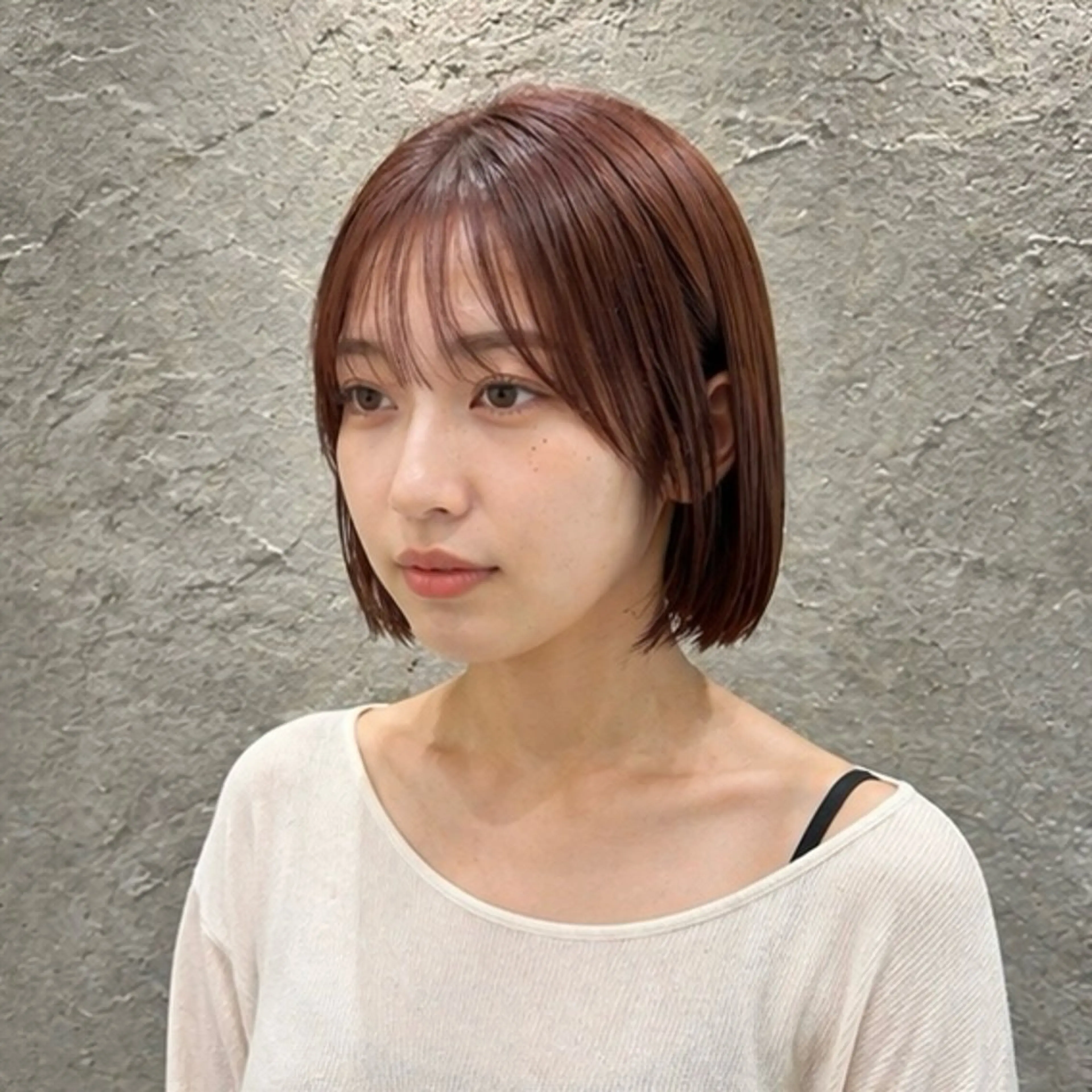 ショート 小島 咲音/艶カラー /レイヤー/縮毛矯正のヘアスタイル