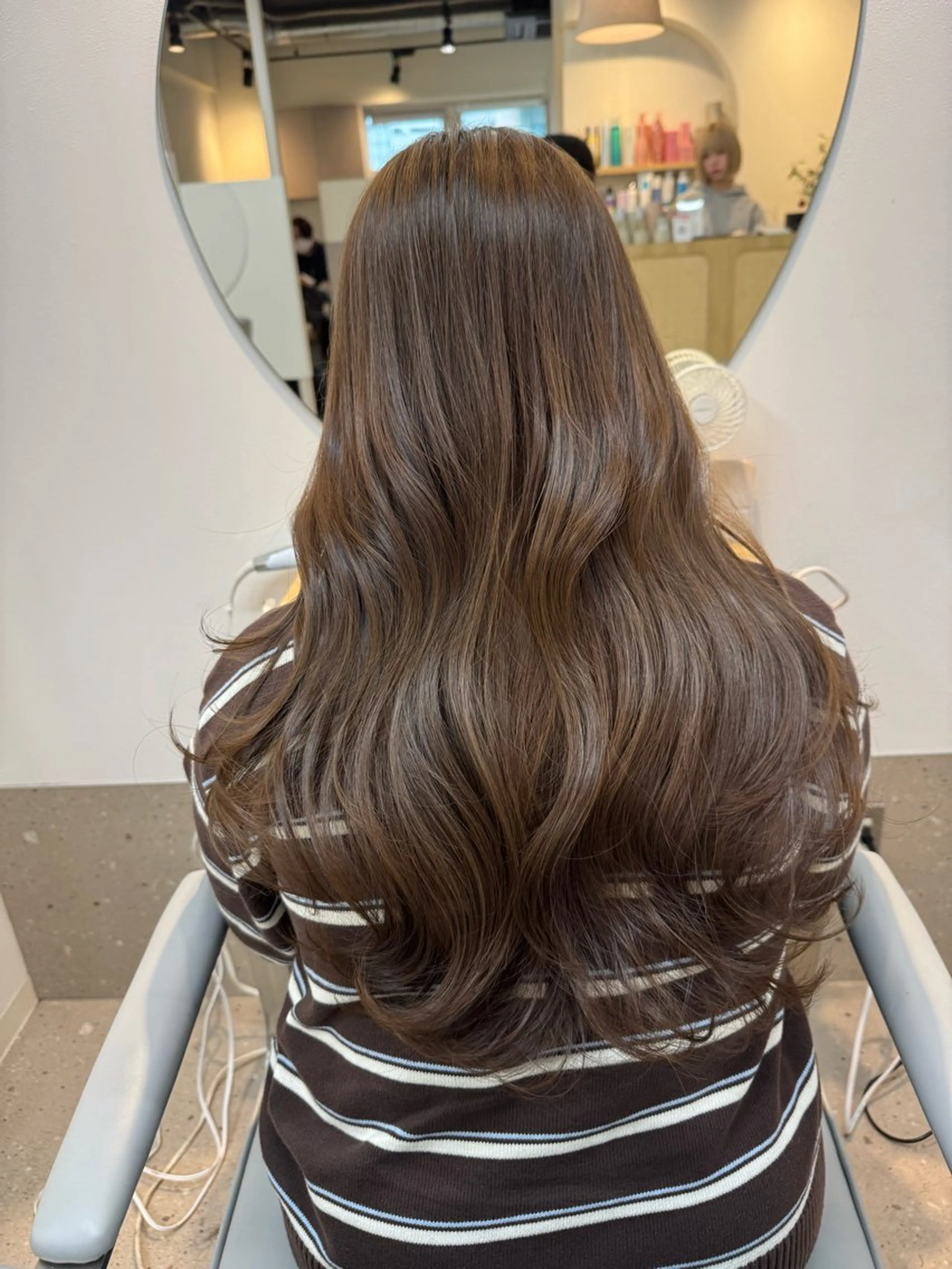 ロング カラー ベージュカラー 透明うる艶カラー🫧 ココロのヘアスタイル