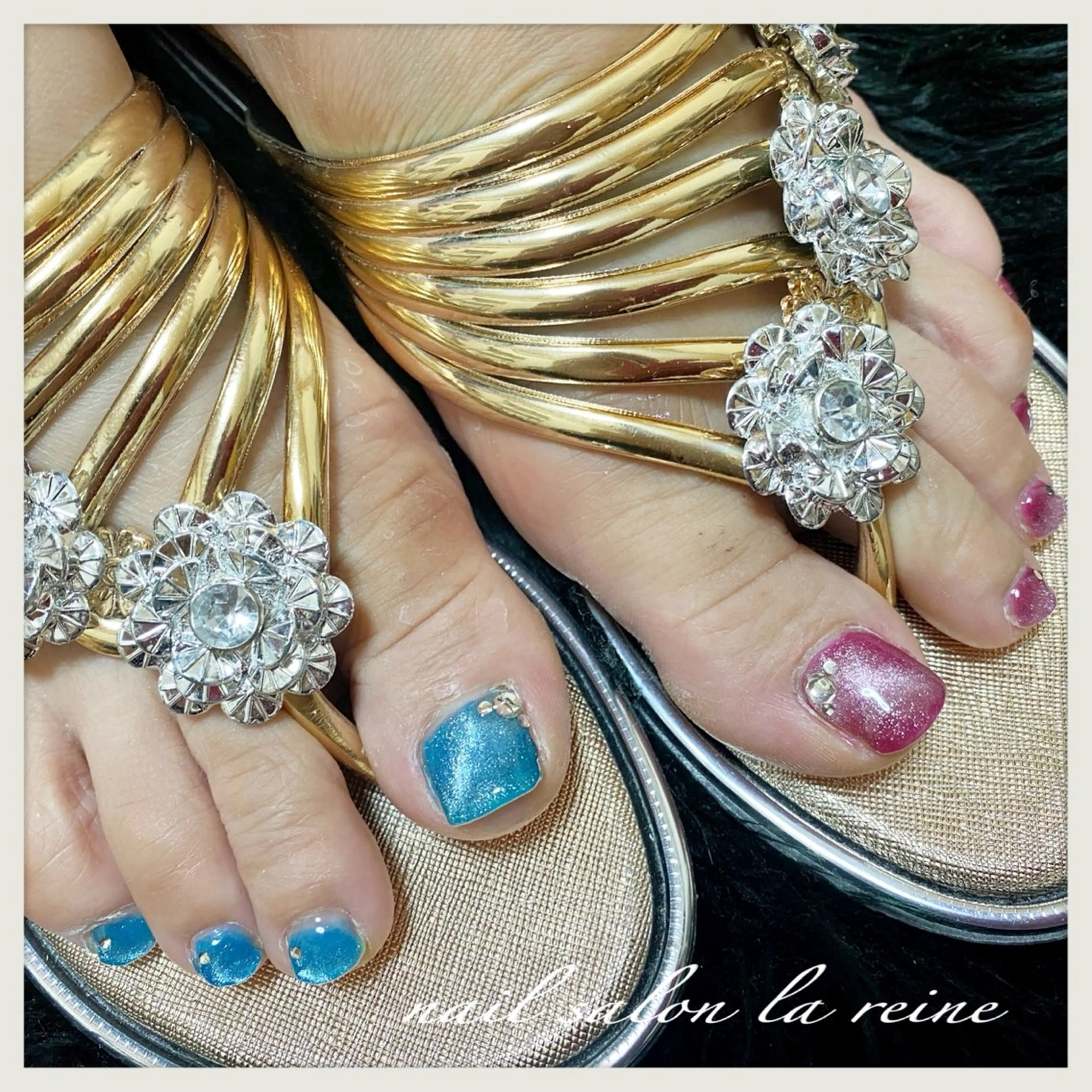 ネイル マグネットネイル nail salon la reineのネイルデザイン