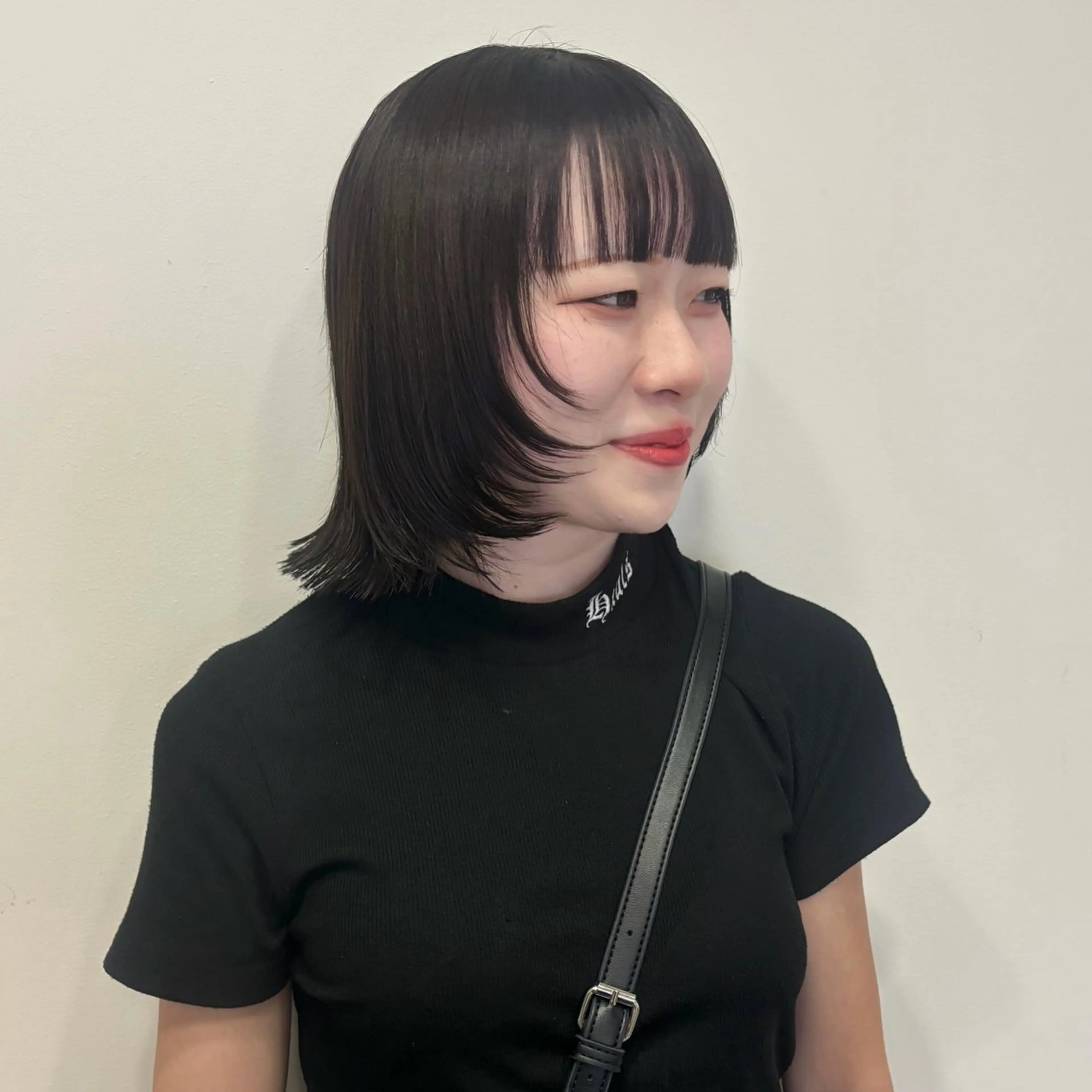 ミディアム カラー ヘアカラー トリートメント うる艶カラー/ レイヤー/アスカのヘアスタイル