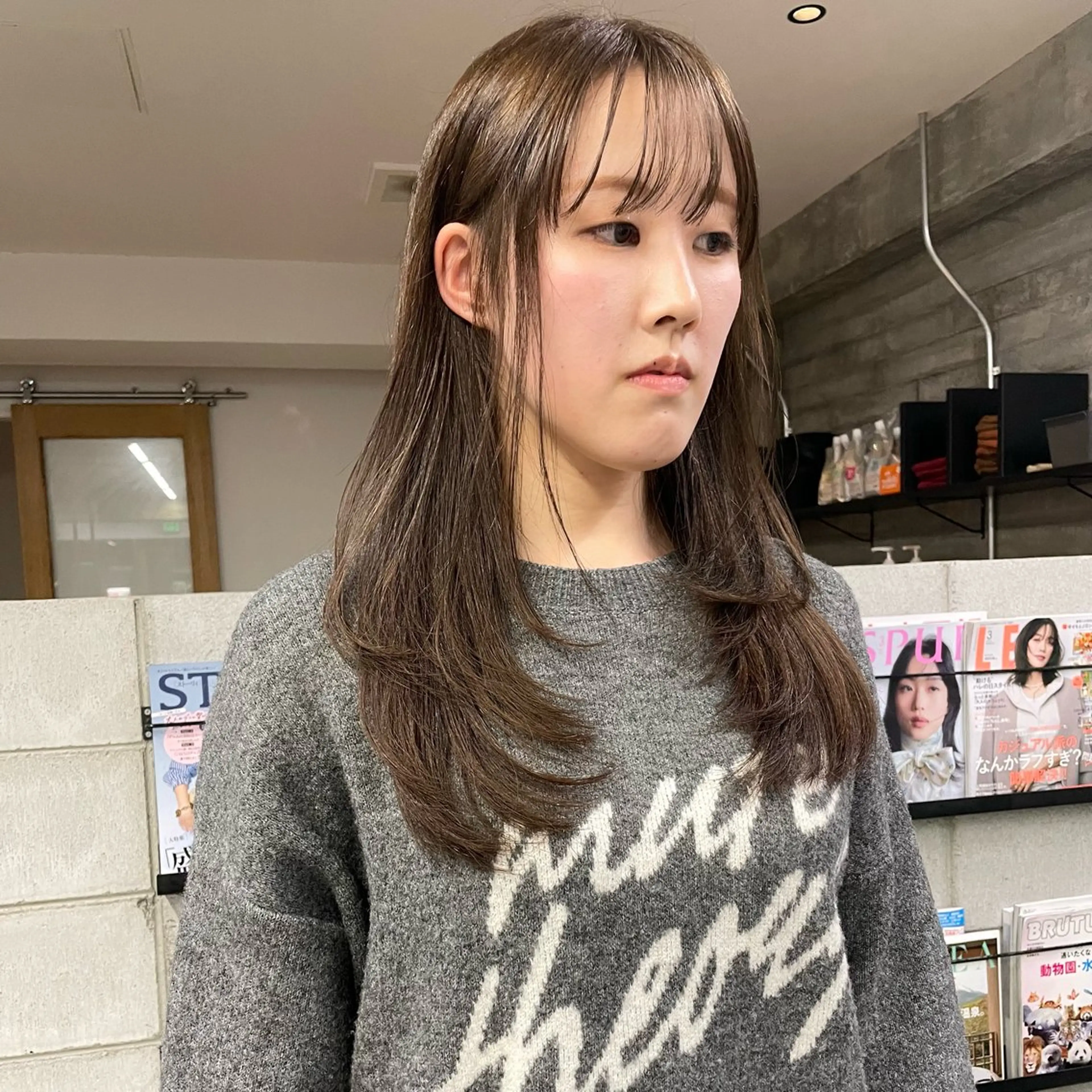 ロング カラー 顔周りカット レイヤーカット 似合わせカット カット ヘアカラー GOBUN NO ROKU【ゴブンノロク】所属・住田悠紗/ カットモデル募集中のヘアスタイル