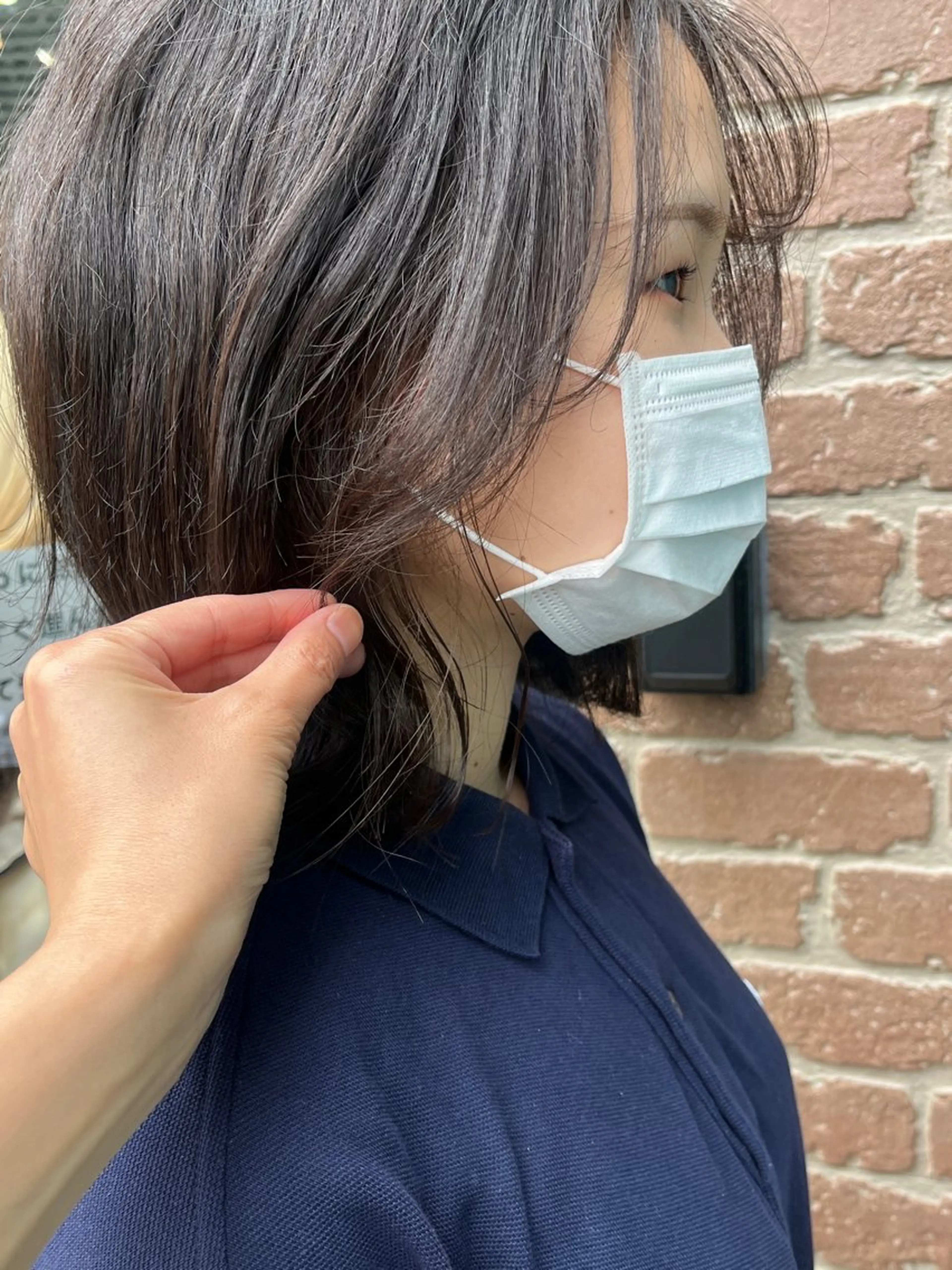 セミロング カラー 久木原 ゆりのヘアスタイル