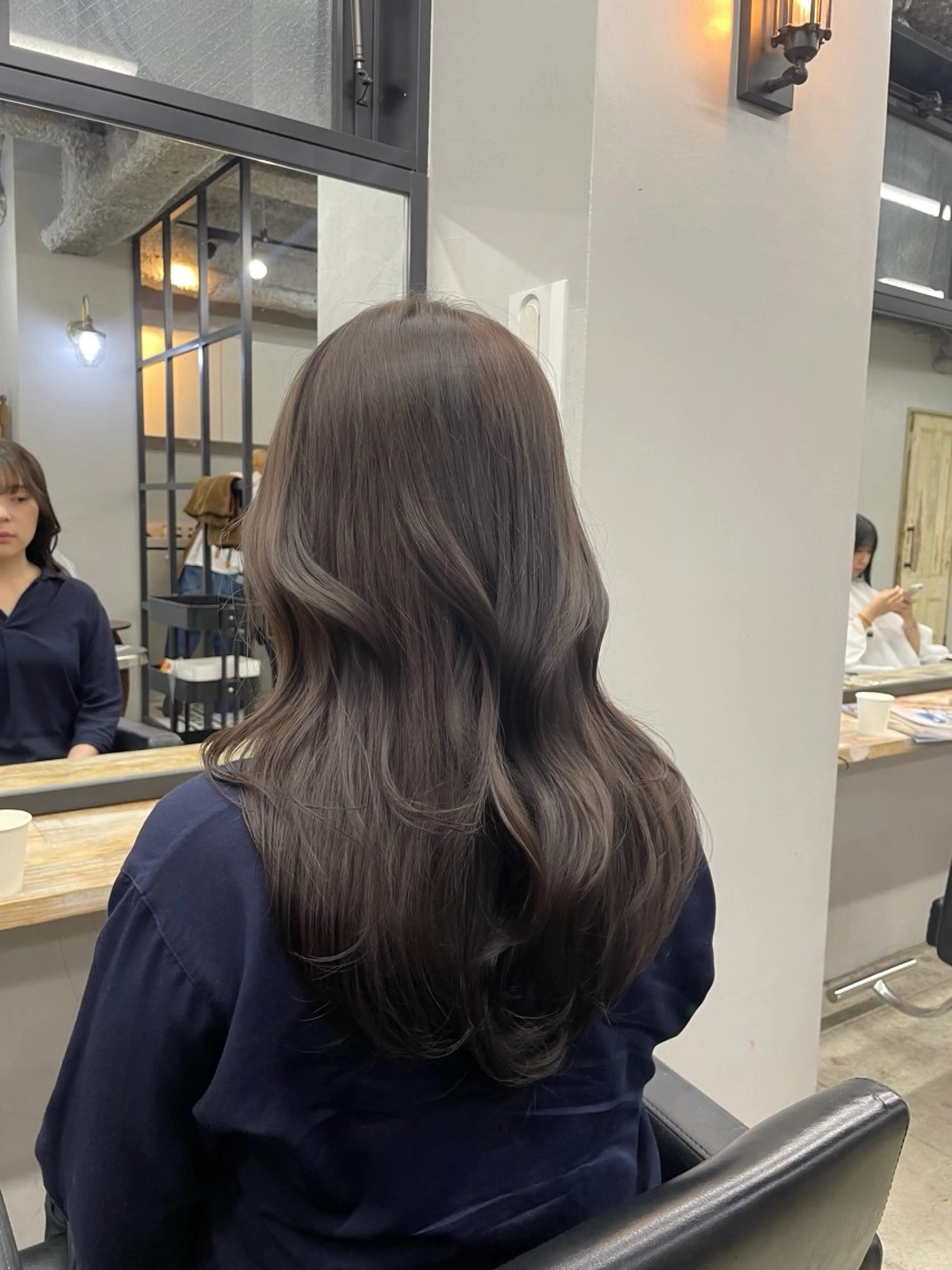 ロング カラー 新宿/韓国ヘア/ 髪質改善ストレートのヘアスタイル