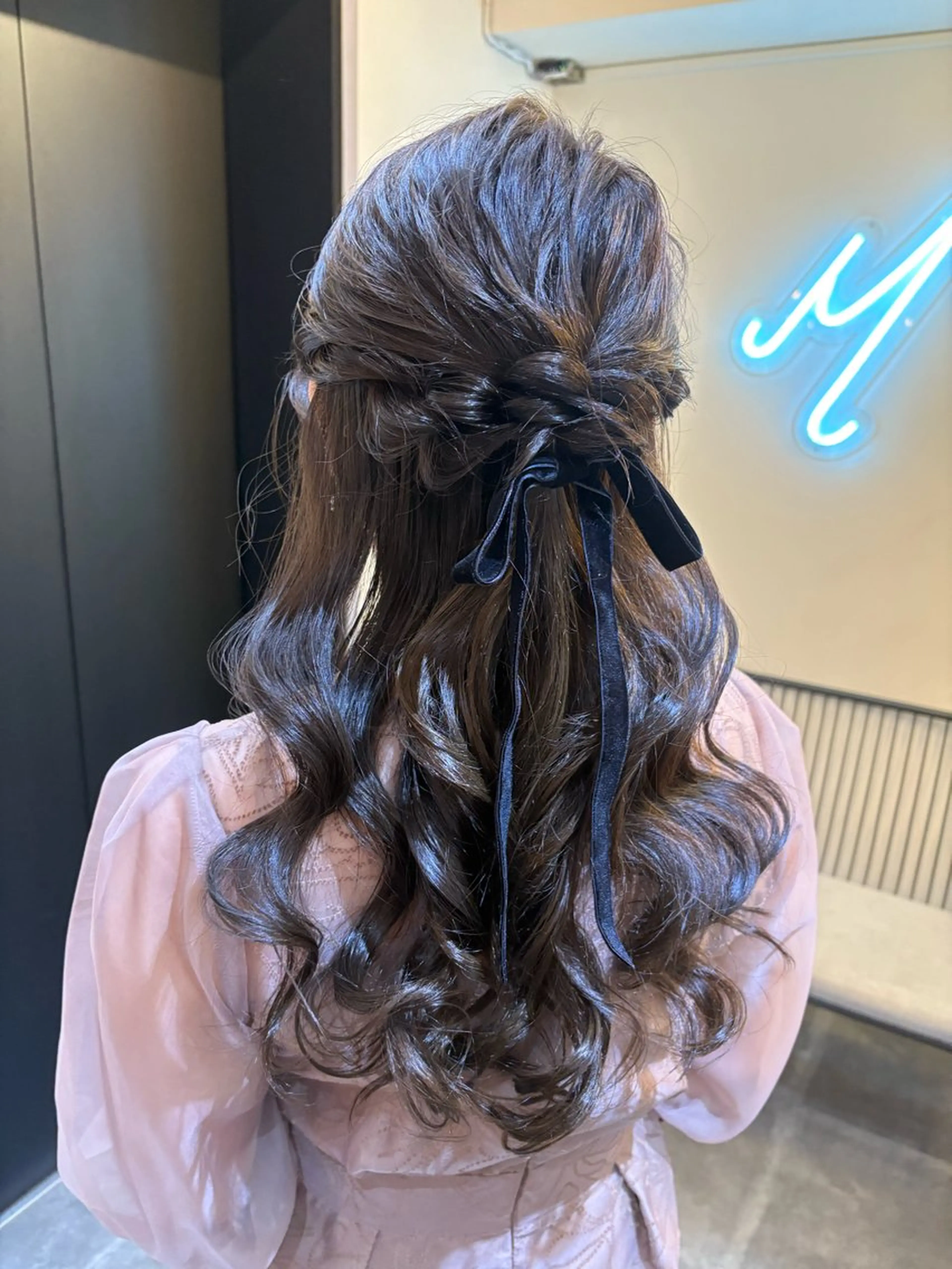 ロング ヘアセット 艶ピンク*ヘアセット 🌙shioriのヘアスタイル