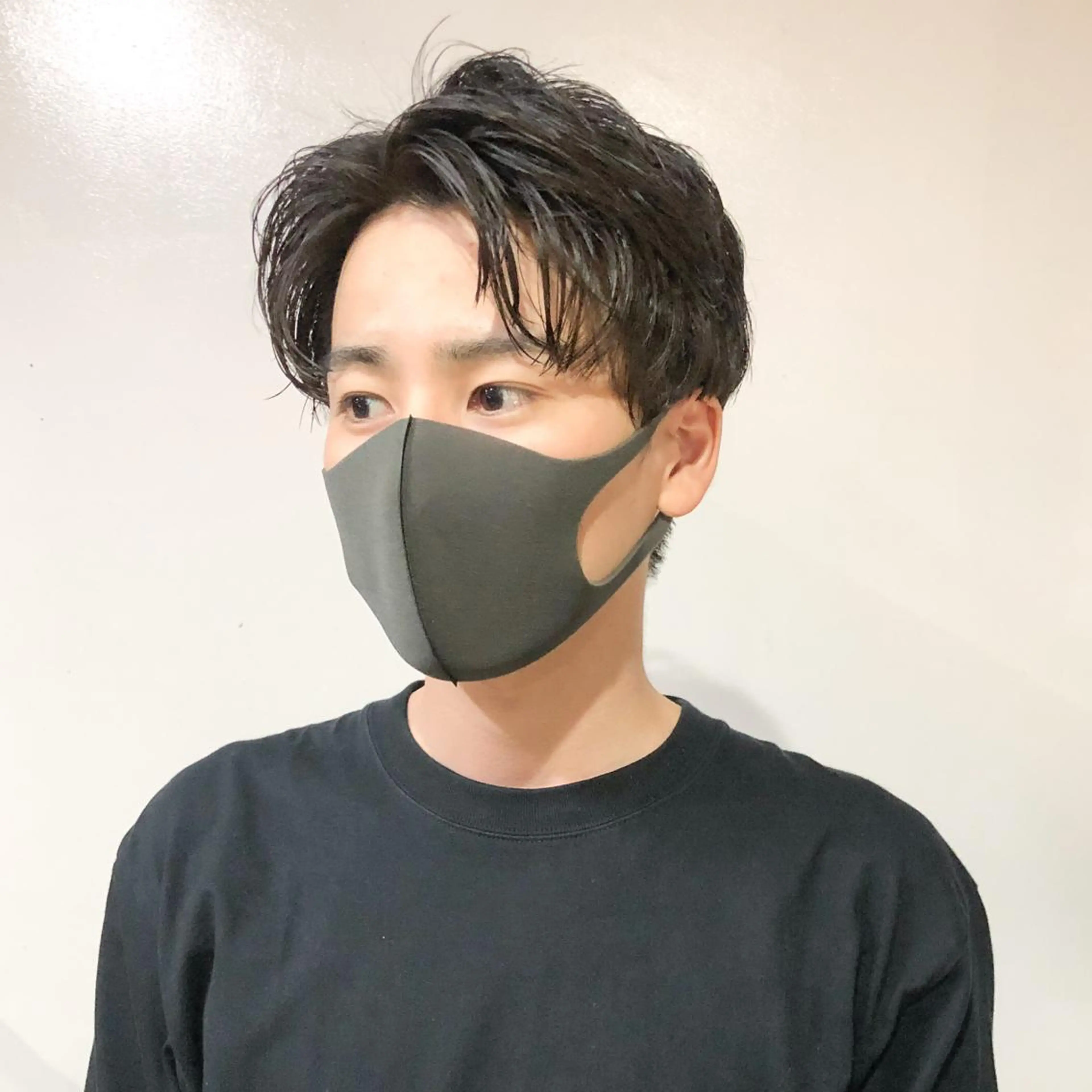 パーマ メンズ オールバック センターパート フェードカット カルマパーマ マッシュ ツイスパ/波巻き対応 メンズ特化　石川愛理のヘアスタイル