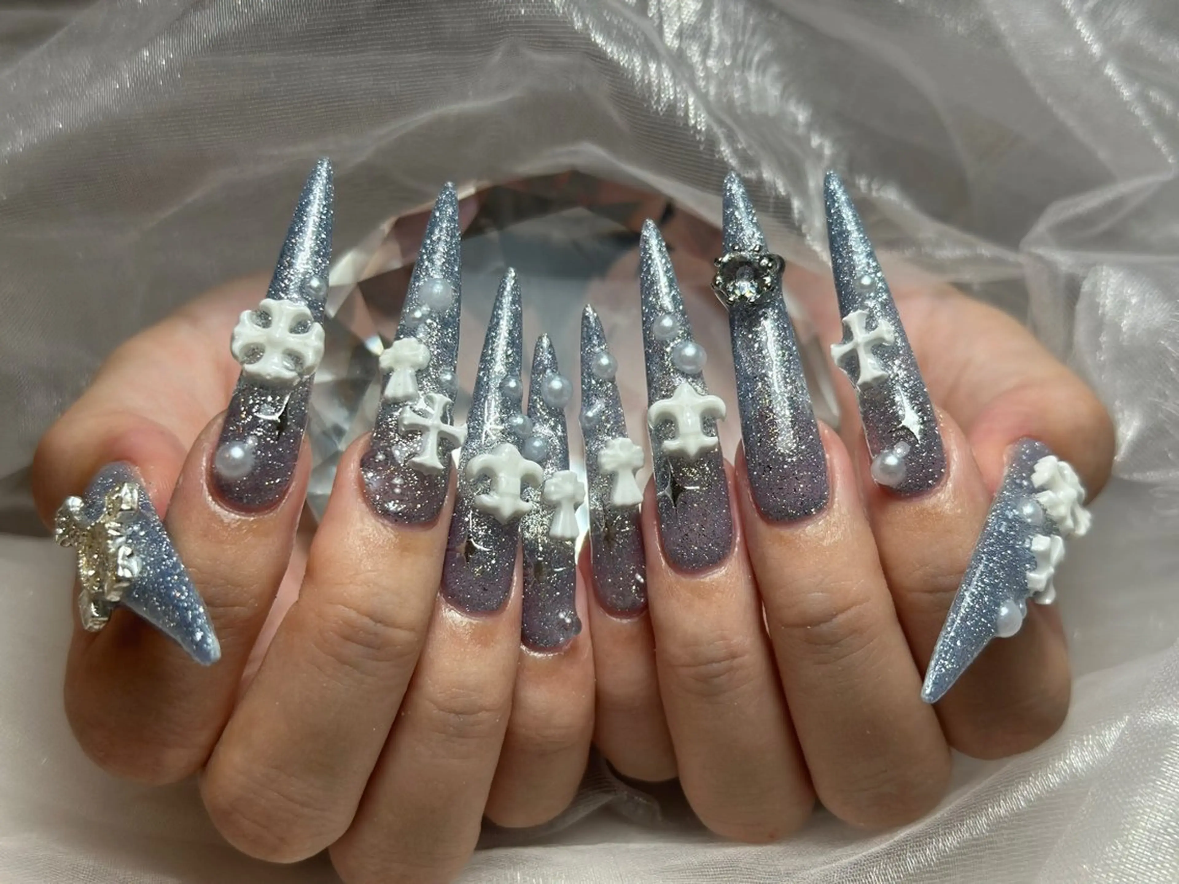 ネイル アートネイル 成人式 ジェルネイル ニュアンスネイル 夏ネイル ハンドネイル Nienail_ Luxeのネイルデザイン